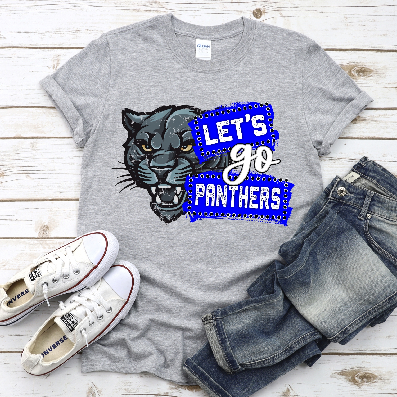 CUSTOM Lets go Panthers banners *DTF* Transfer - Image 2