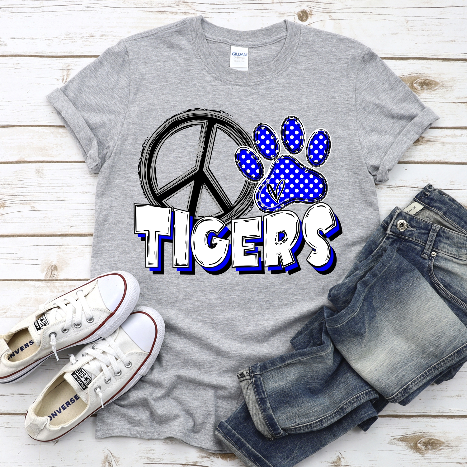 CUSTOM Peace heart Tigers *DTF* Transfer - Image 2