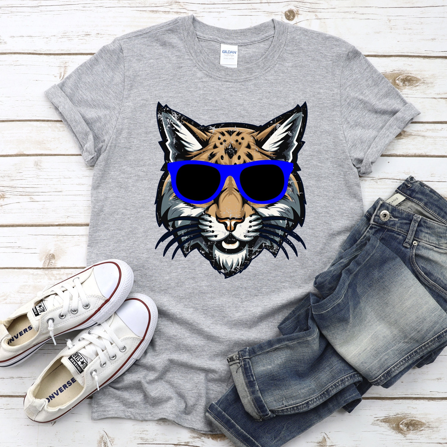 CUSTOM Wildcat head with sunglasses *DTF* Transfer - Image 2