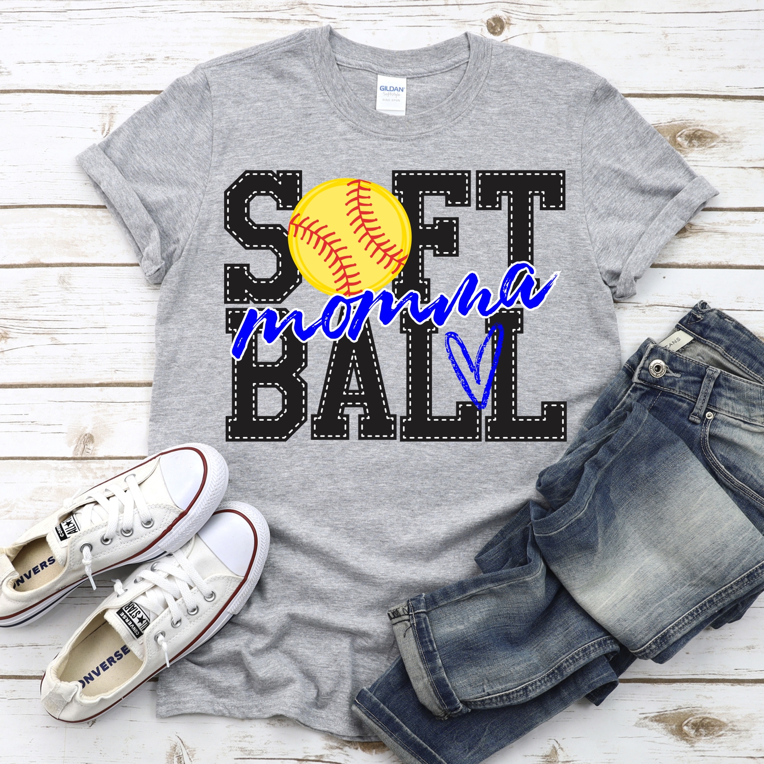 CUSTOM Softball momma *DTF* Transfer - Image 2