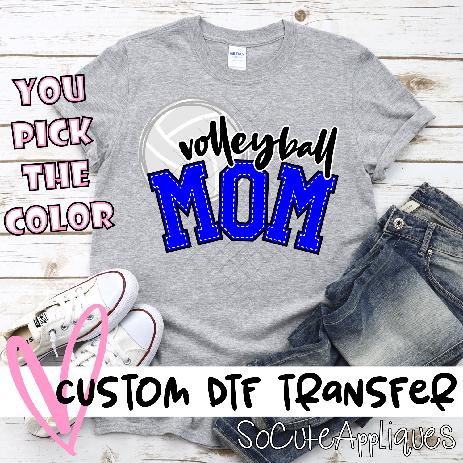 CUSTOM  Volleyball mom ball  *DTF* Transfer