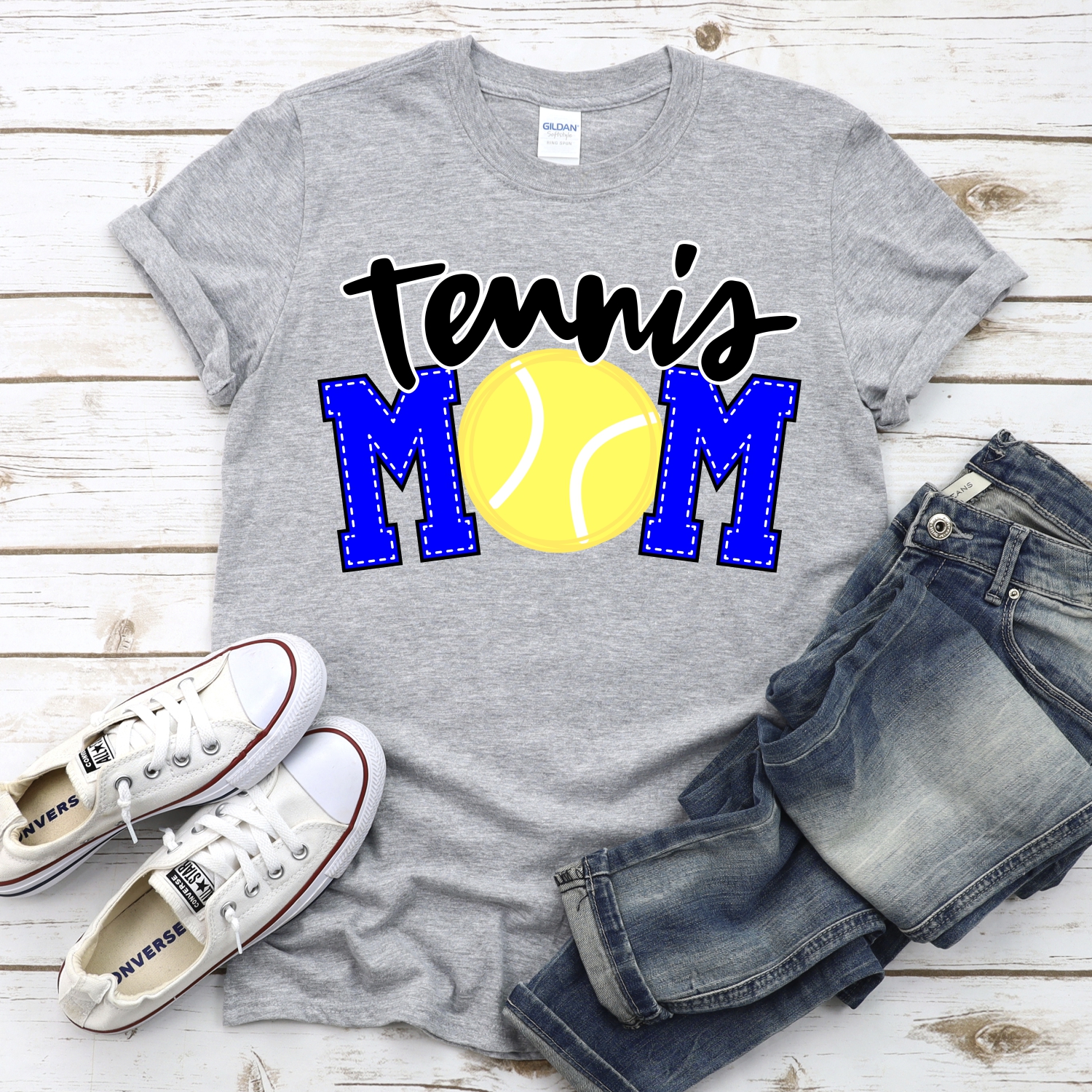 CUSTOM Tennis mom ball O *DTF* Transfer - Image 2
