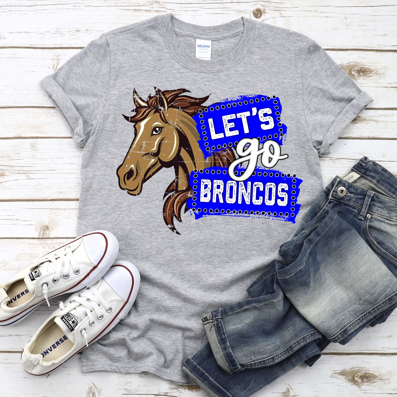 CUSTOM Lets go Broncos banners *DTF* Transfer - Image 2