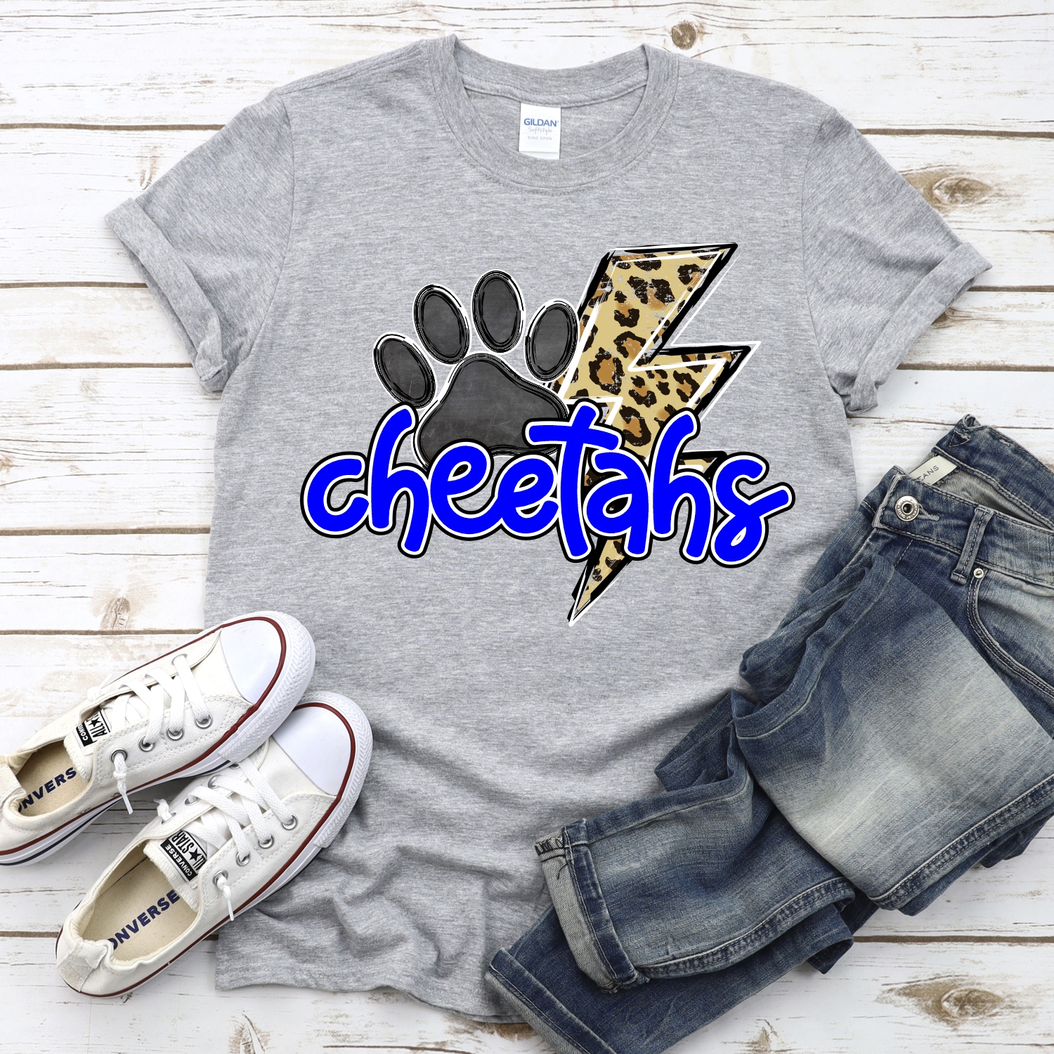 CUSTOM Cheetahs leopard lightning bolt *DTF* Transfer - Image 2
