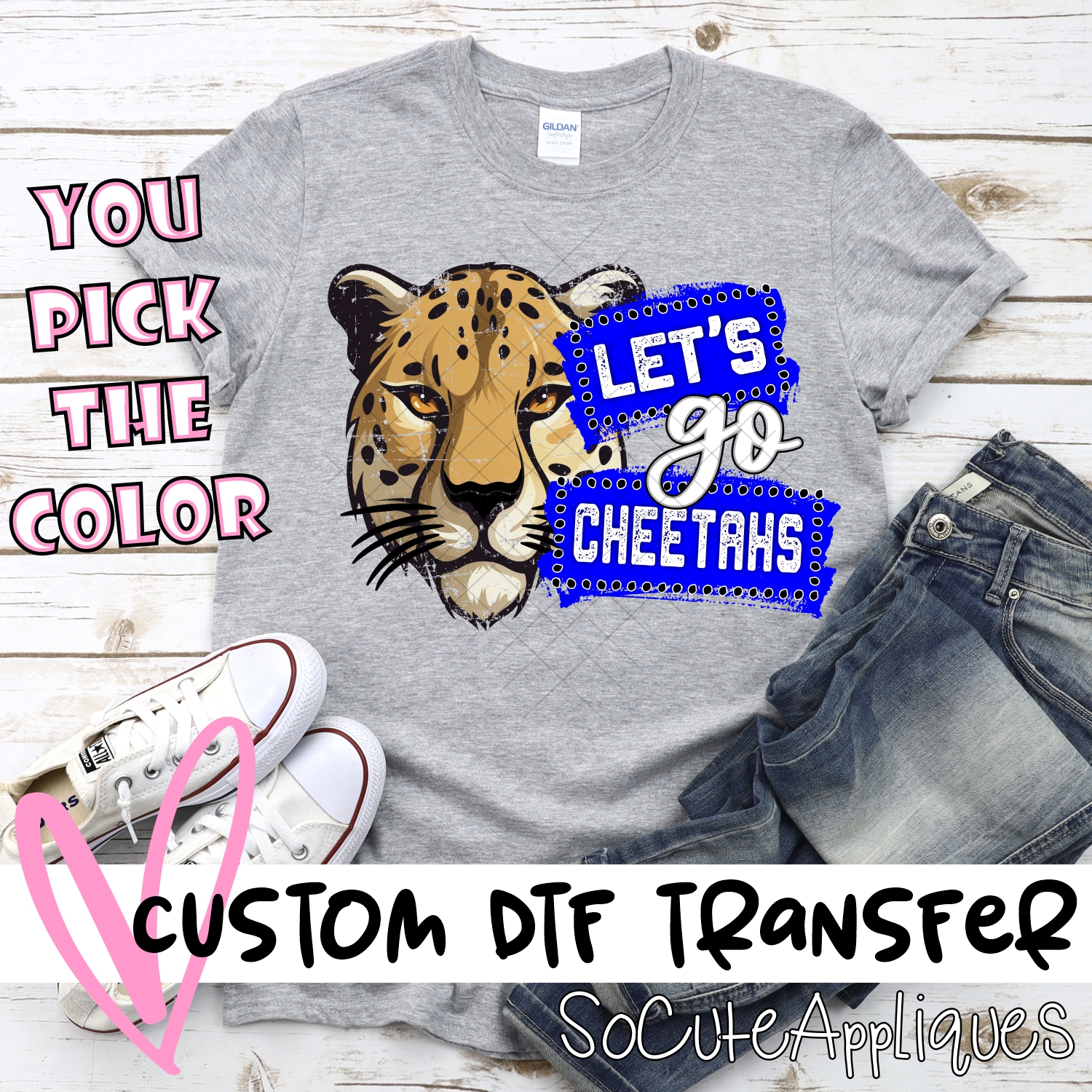 CUSTOM  Lets go Cheetahs banners *DTF* Transfer