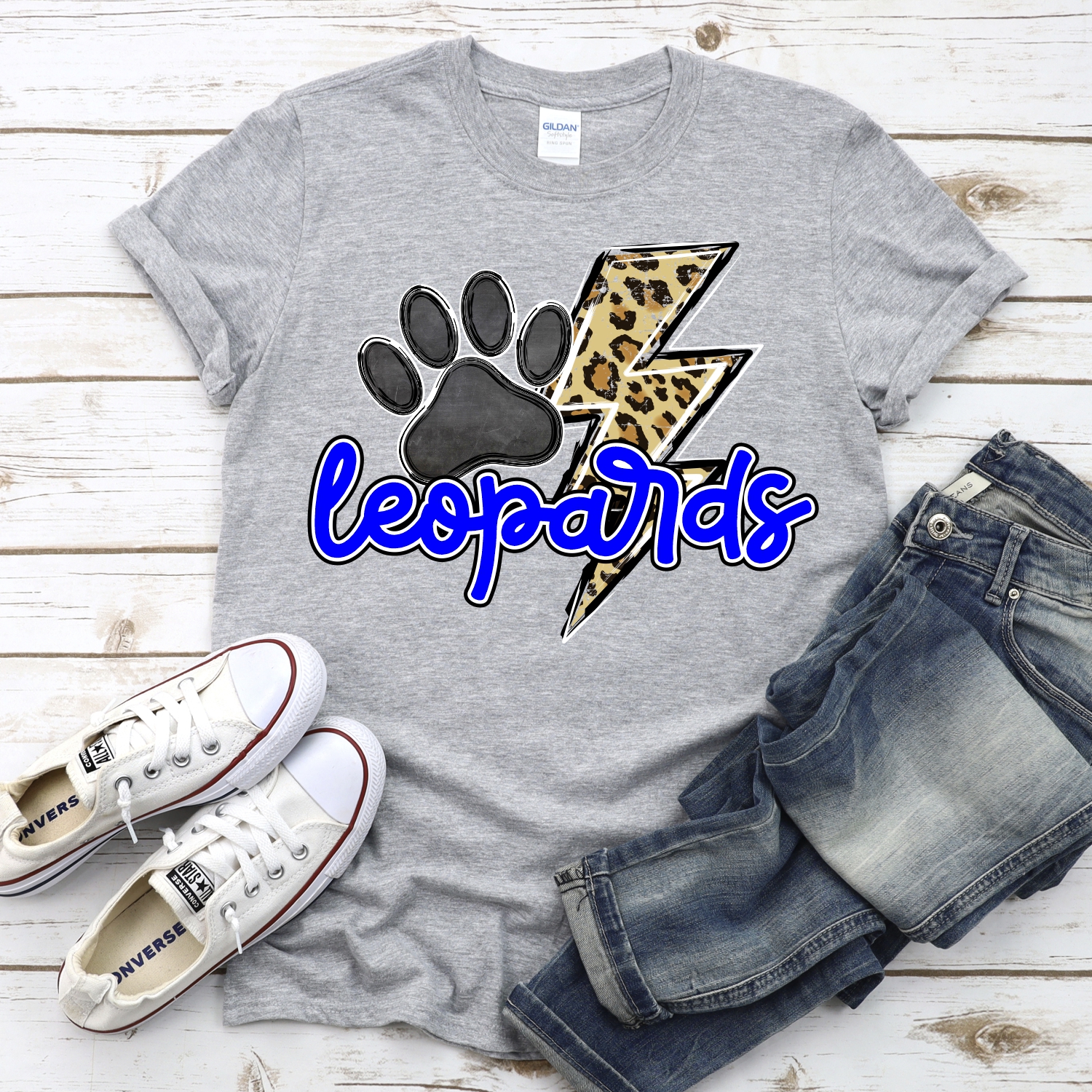 CUSTOM Leopards leopard lightning bolt *DTF* Transfer - Image 2