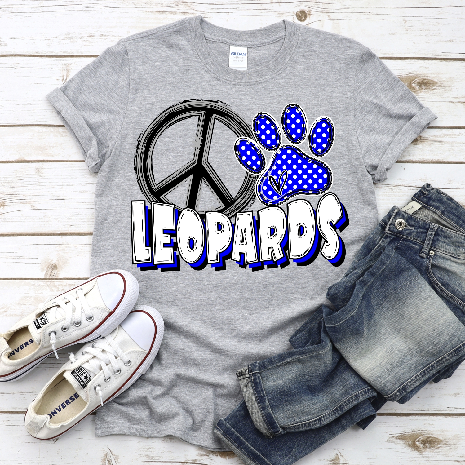 CUSTOM Peace heart Leopards *DTF* Transfer - Image 2