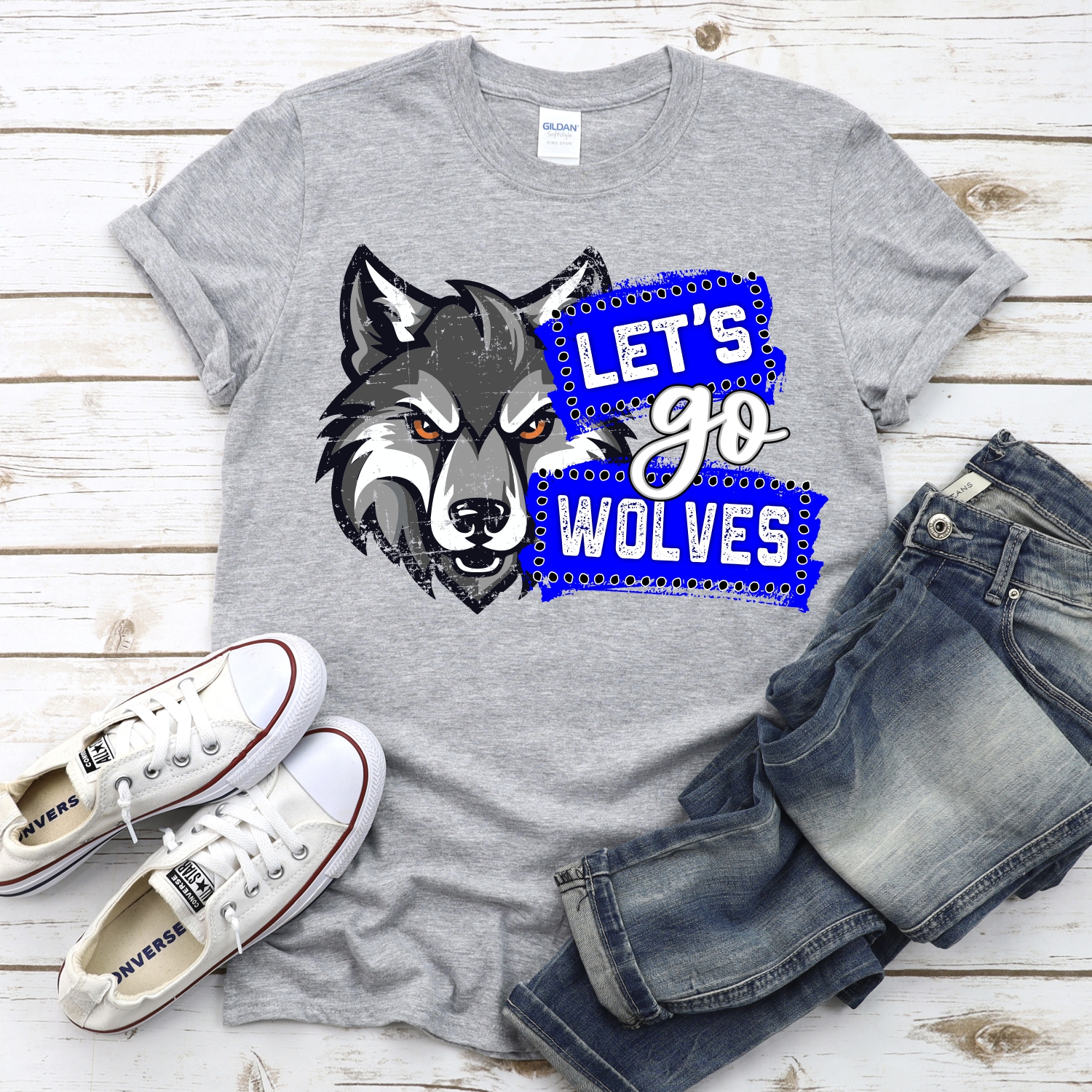 CUSTOM Lets go wolves banners *DTF* Transfer - Image 2