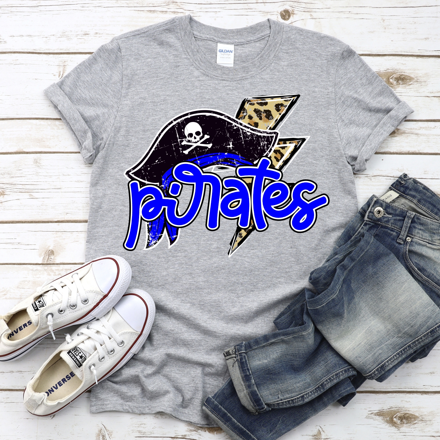 CUSTOM Pirates leopard lightning bolt *DTF* Transfer - Image 2