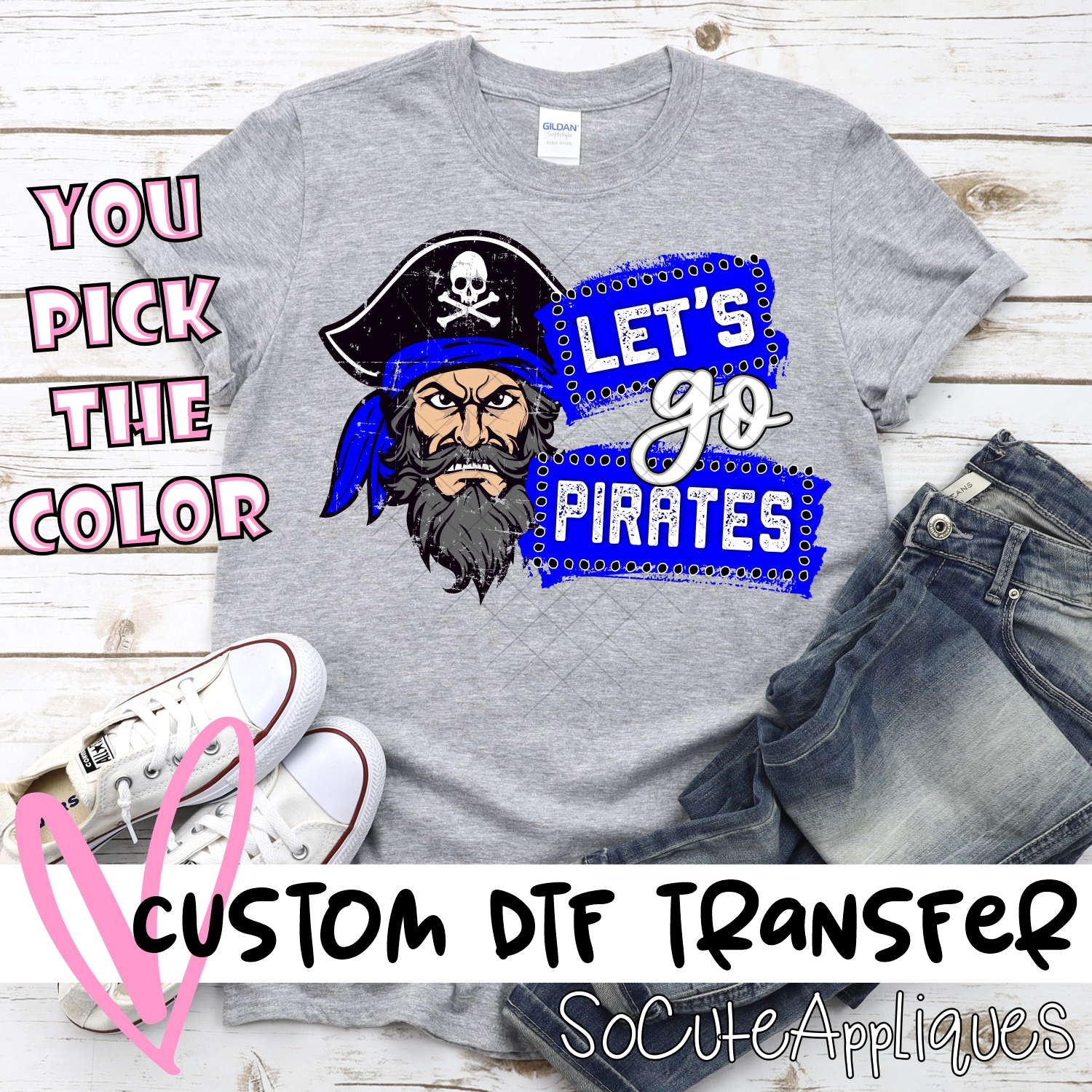 CUSTOM  Lets go Pirates banners *DTF* Transfer