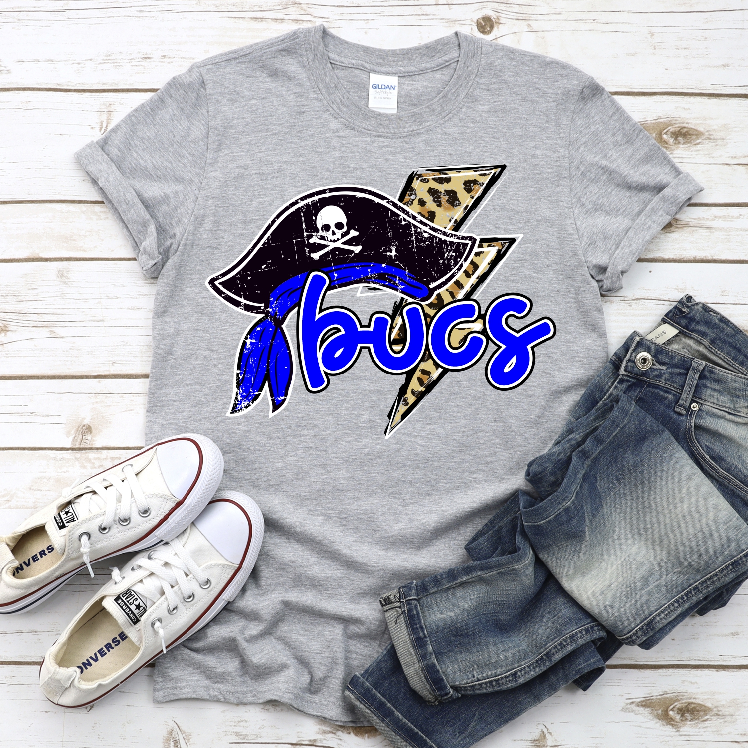 CUSTOM Bucs leopard lightning bolt *DTF* Transfer - Image 2