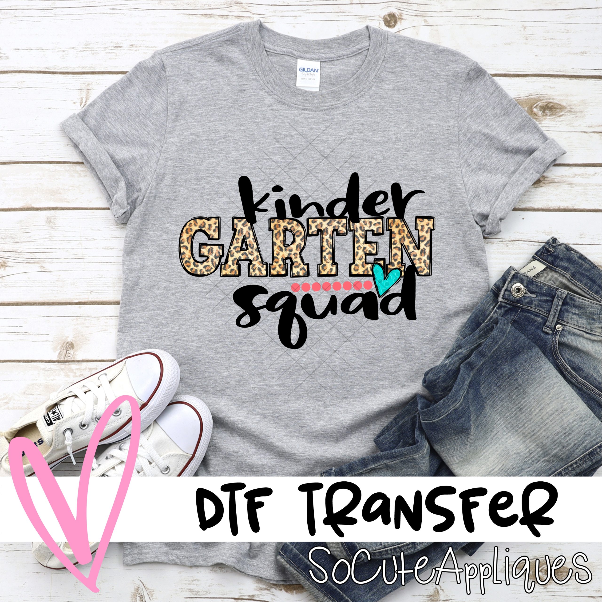 Kindergarten squad leopard *DTF* Transfer