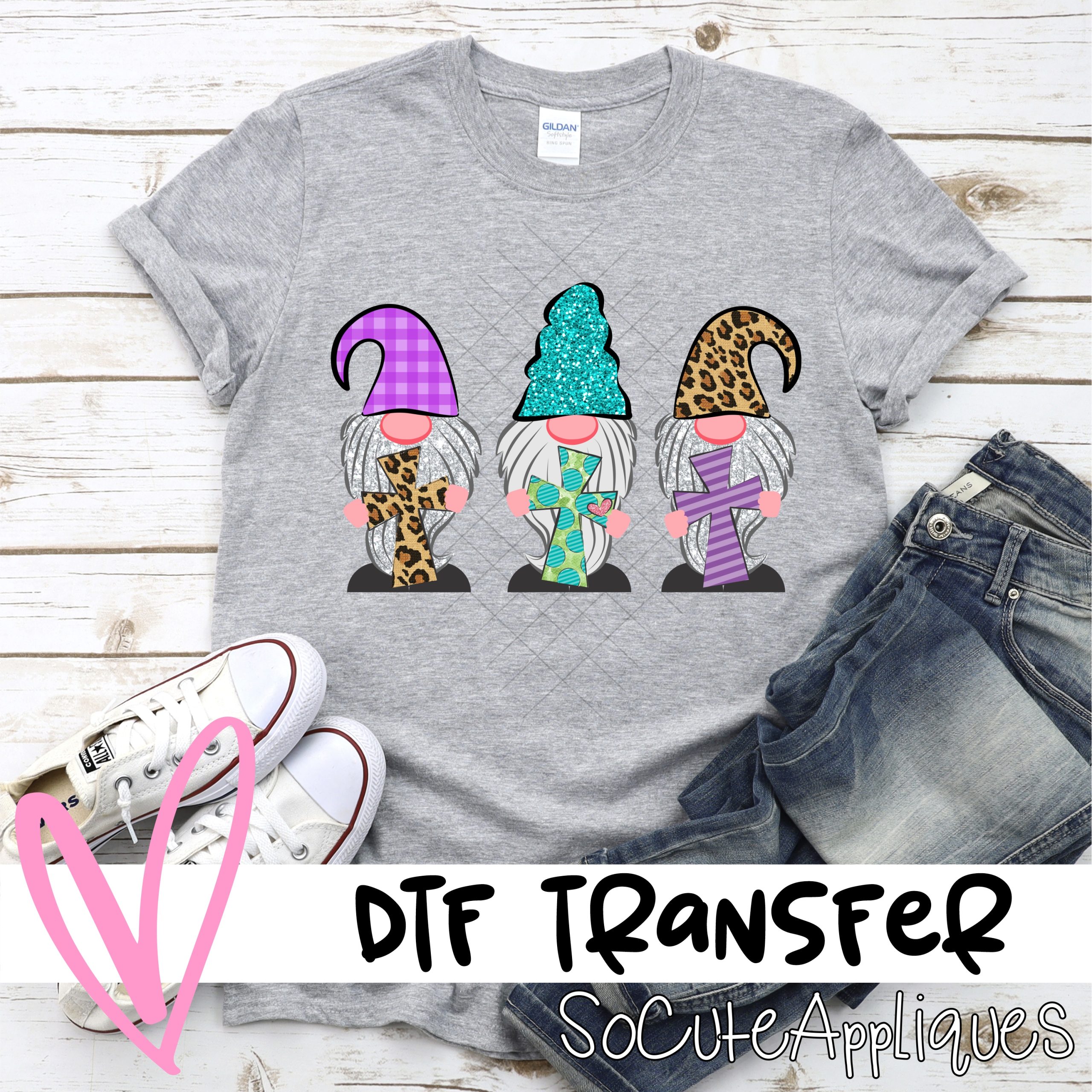 Gnomes crosses  *DTF* Transfer