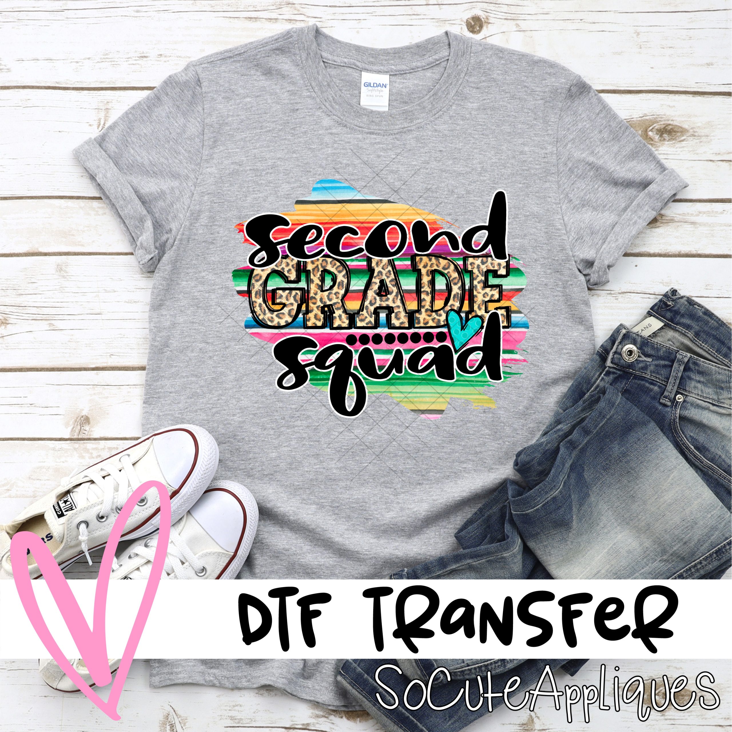 Second grade squad serape *DTF* Transfer