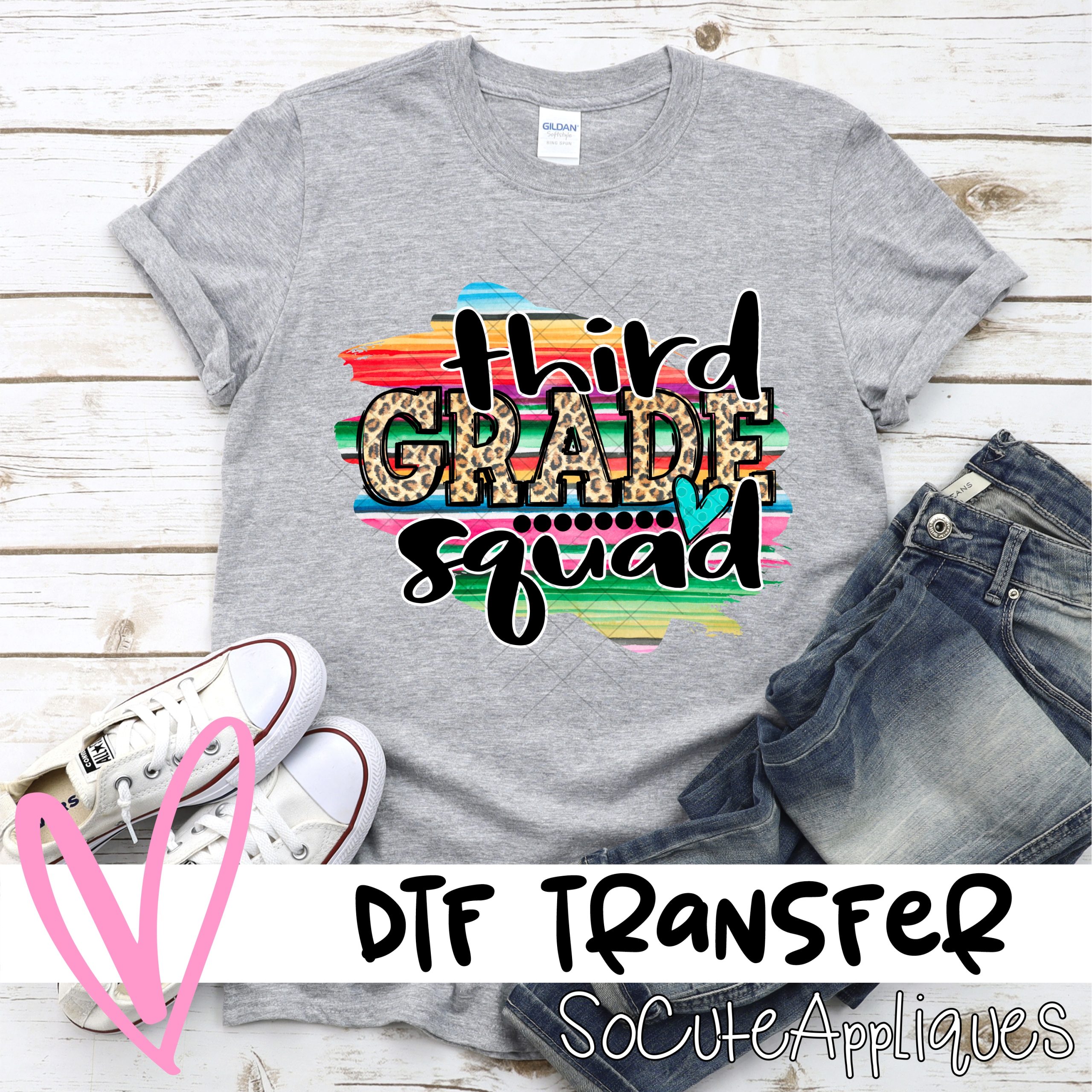 Third grade squad serape *DTF* Transfer
