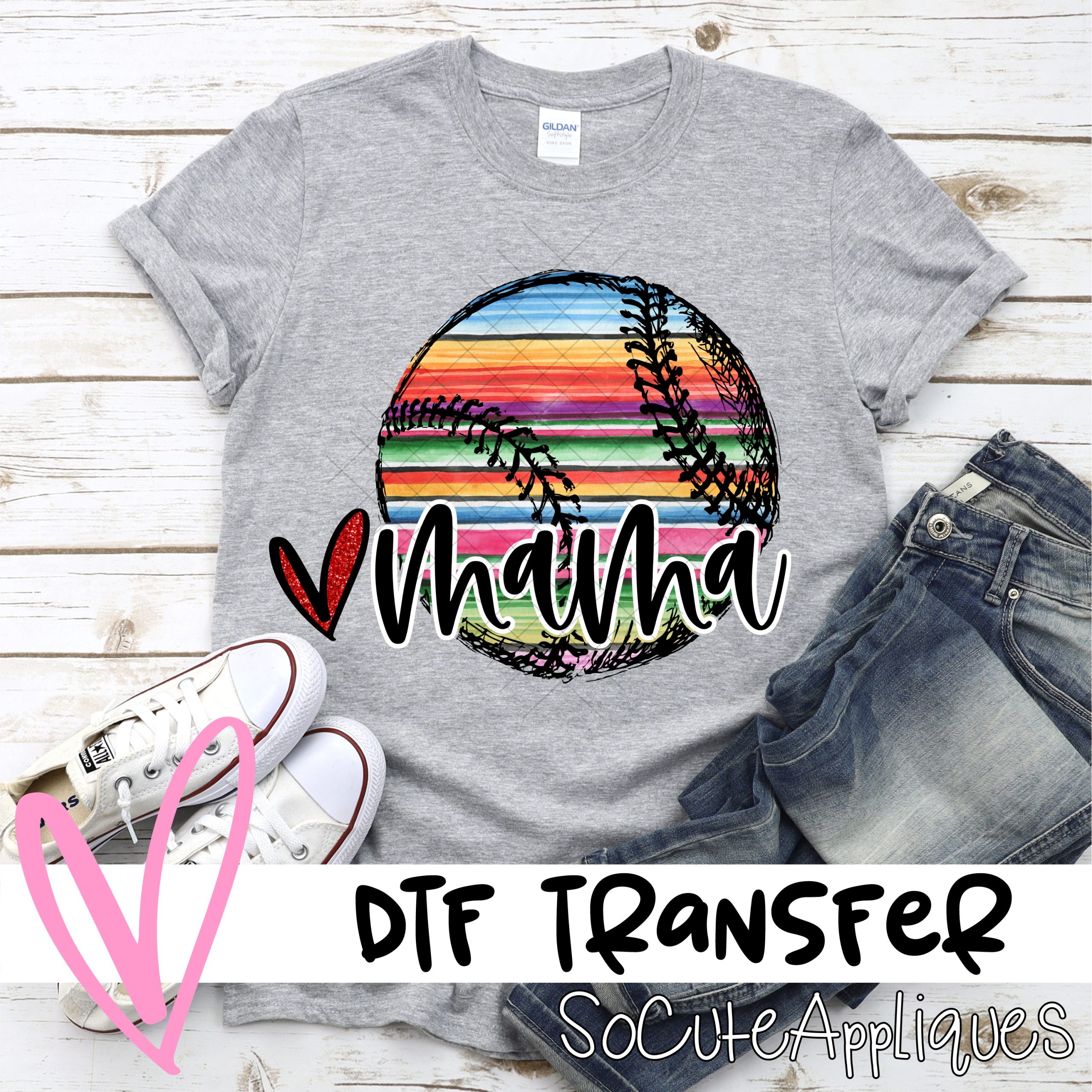 Mama serape red  *DTF* Transfer