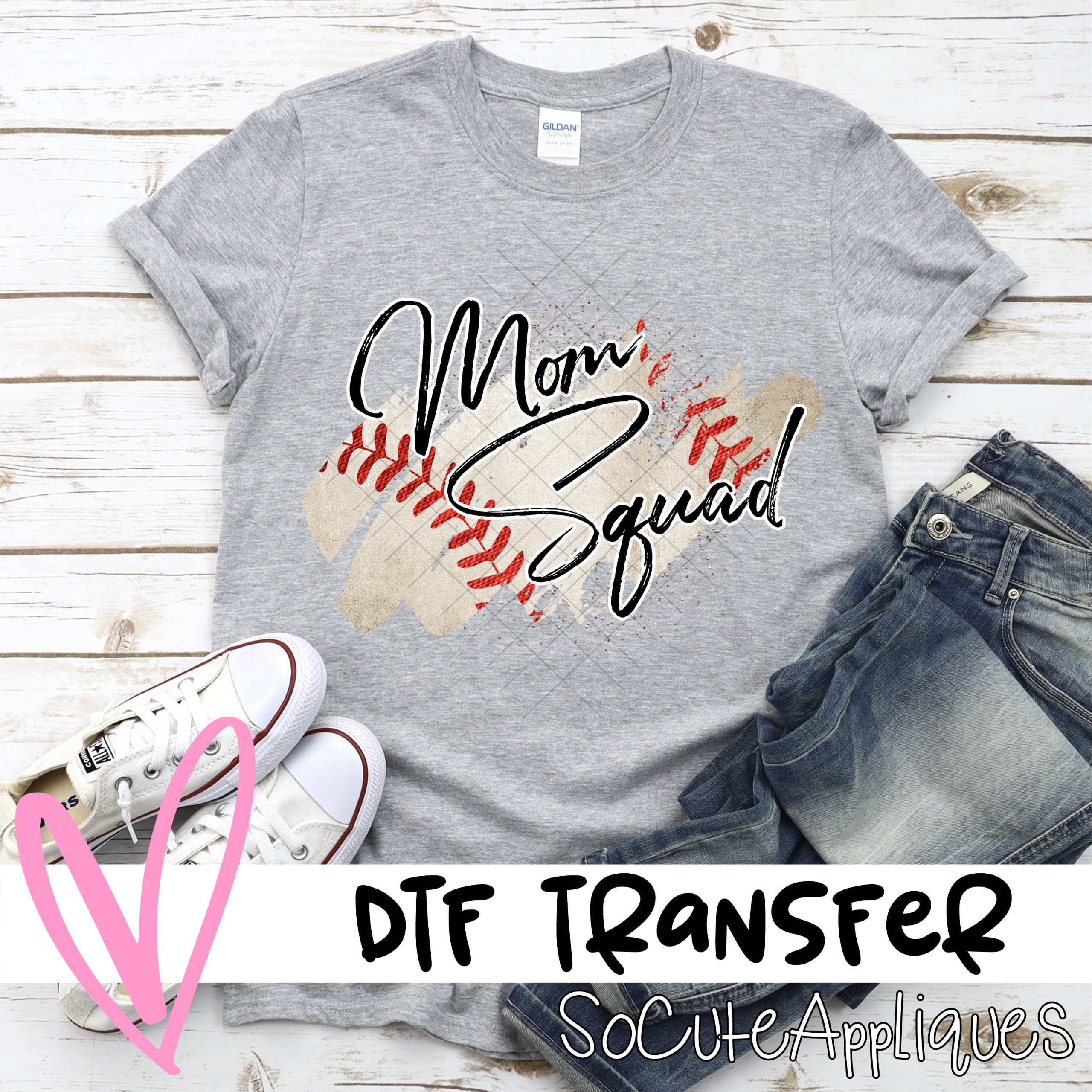 Mom squad BASEBALL swatch  *DTF* Transfer