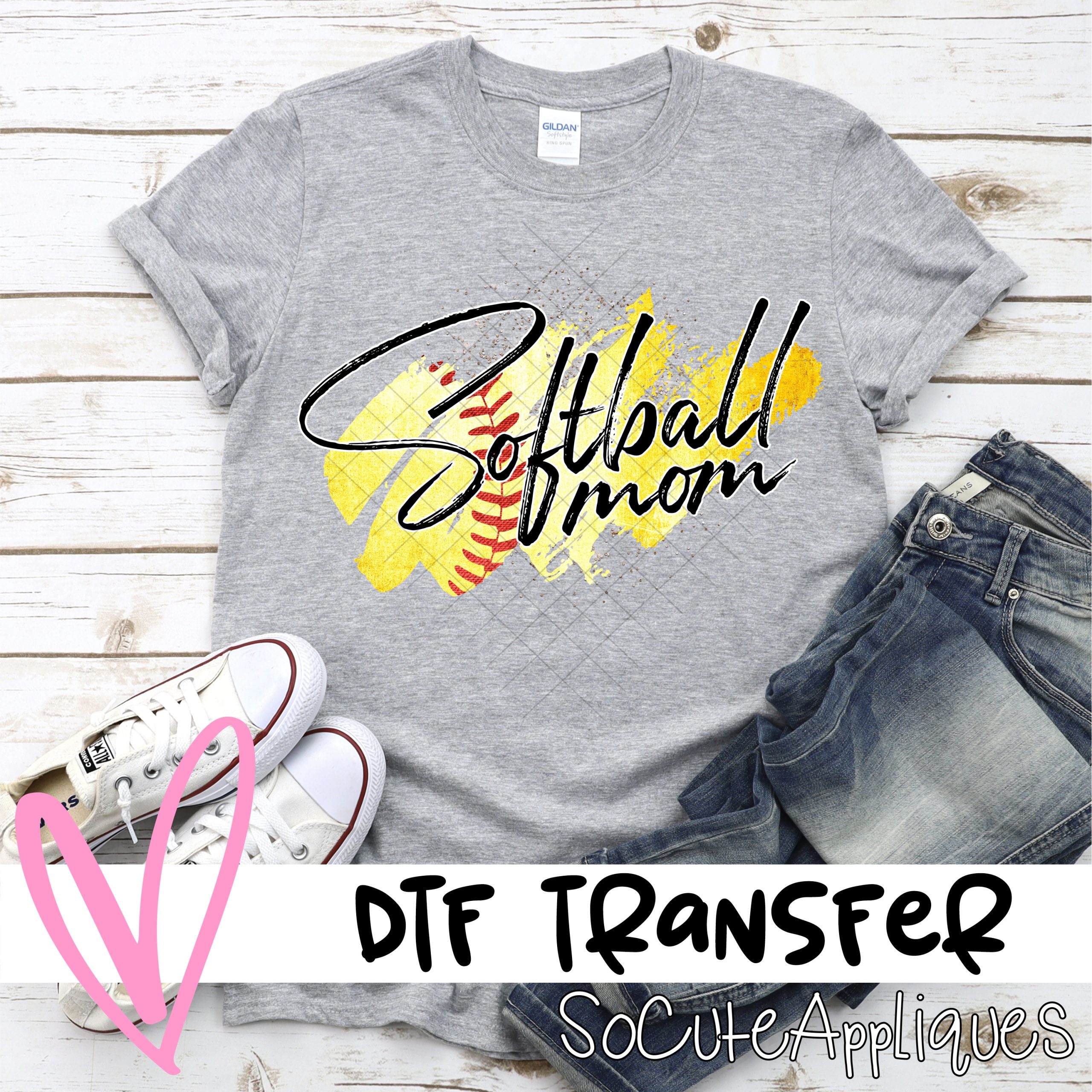 Softball mom swatch  *DTF* Transfer