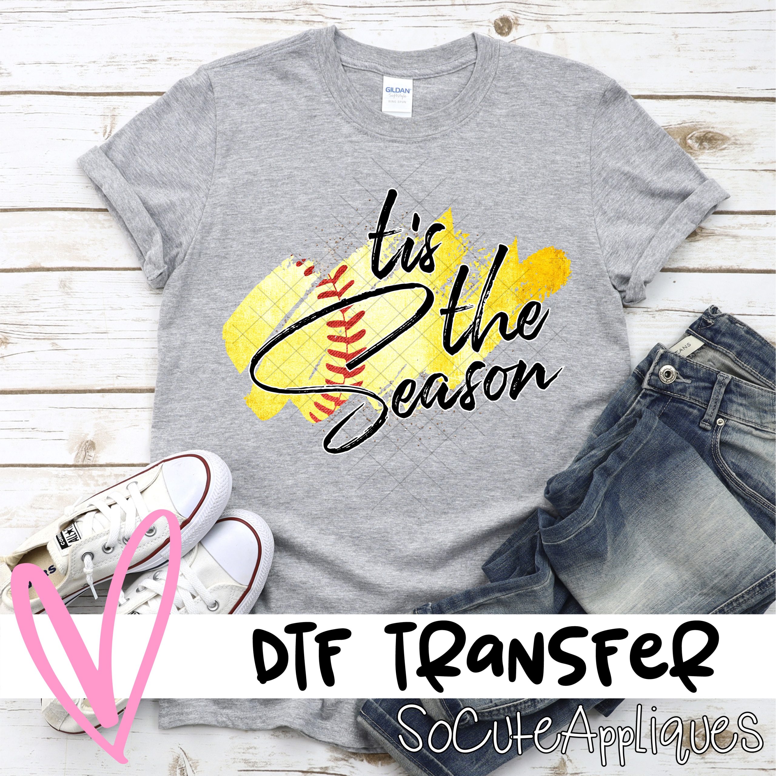 Tis the season SOFTBALL swatch  *DTF* Transfer
