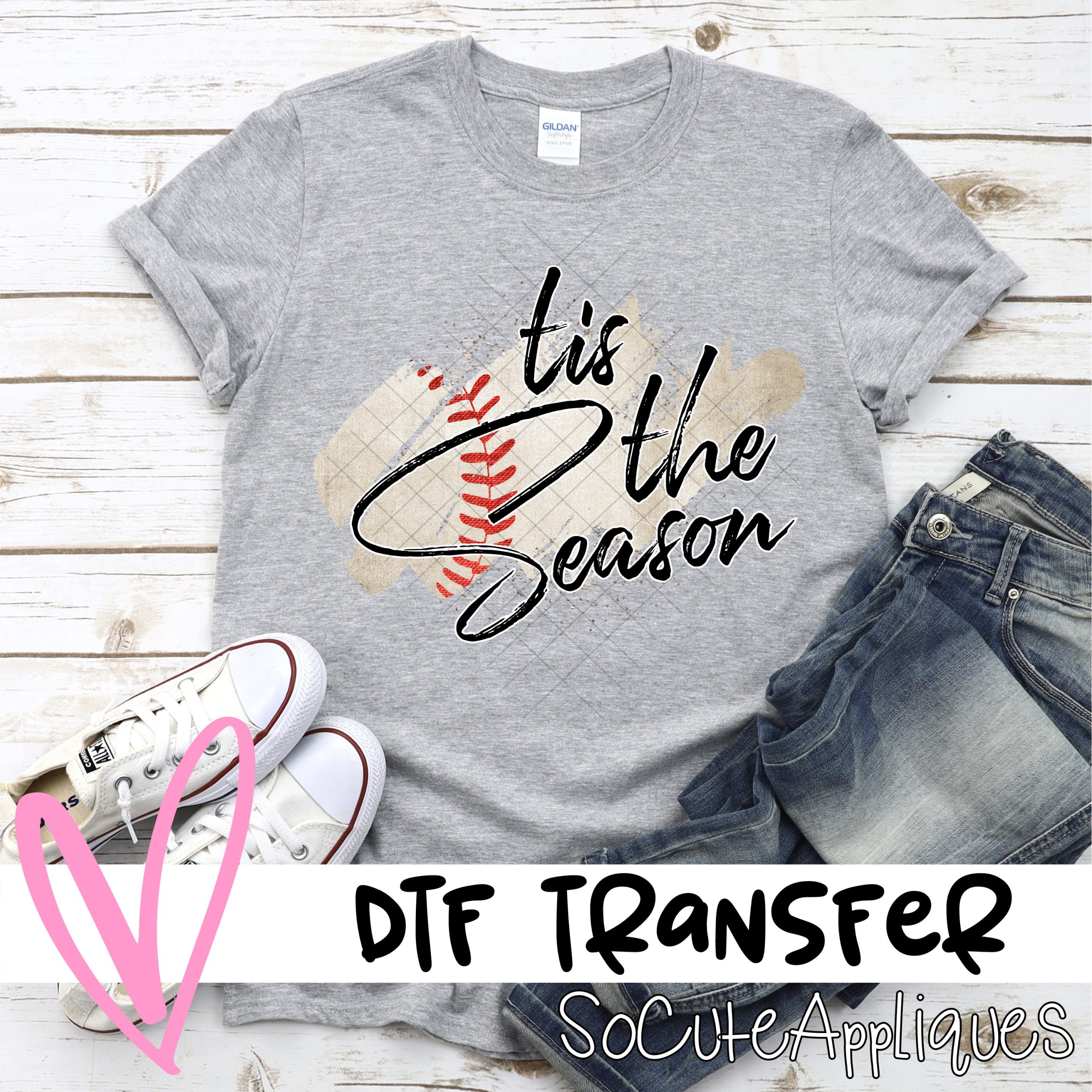 Tis the season BASEBALL swatch  *DTF* Transfer