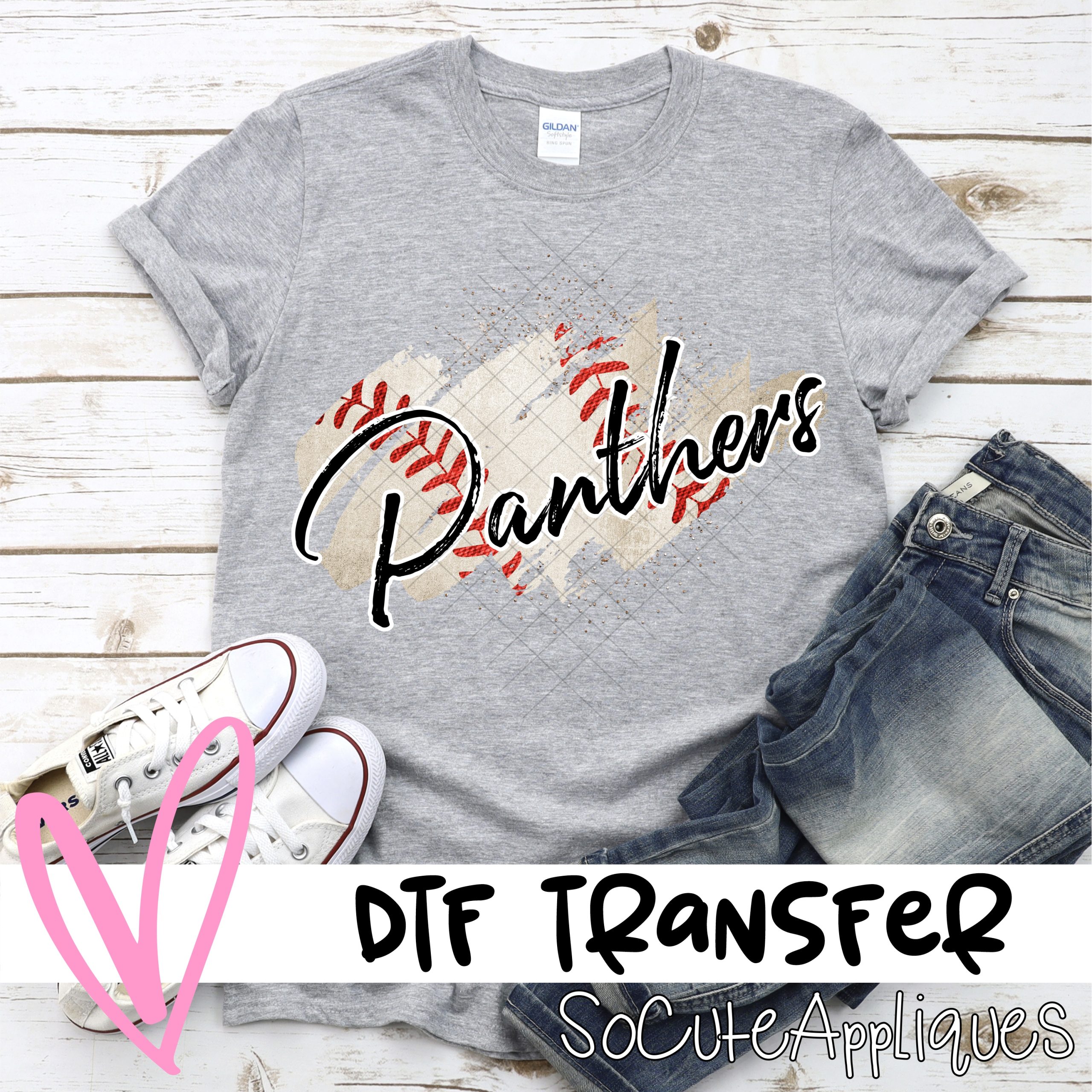 Panthers BASEBALL swatch  *DTF* Transfer