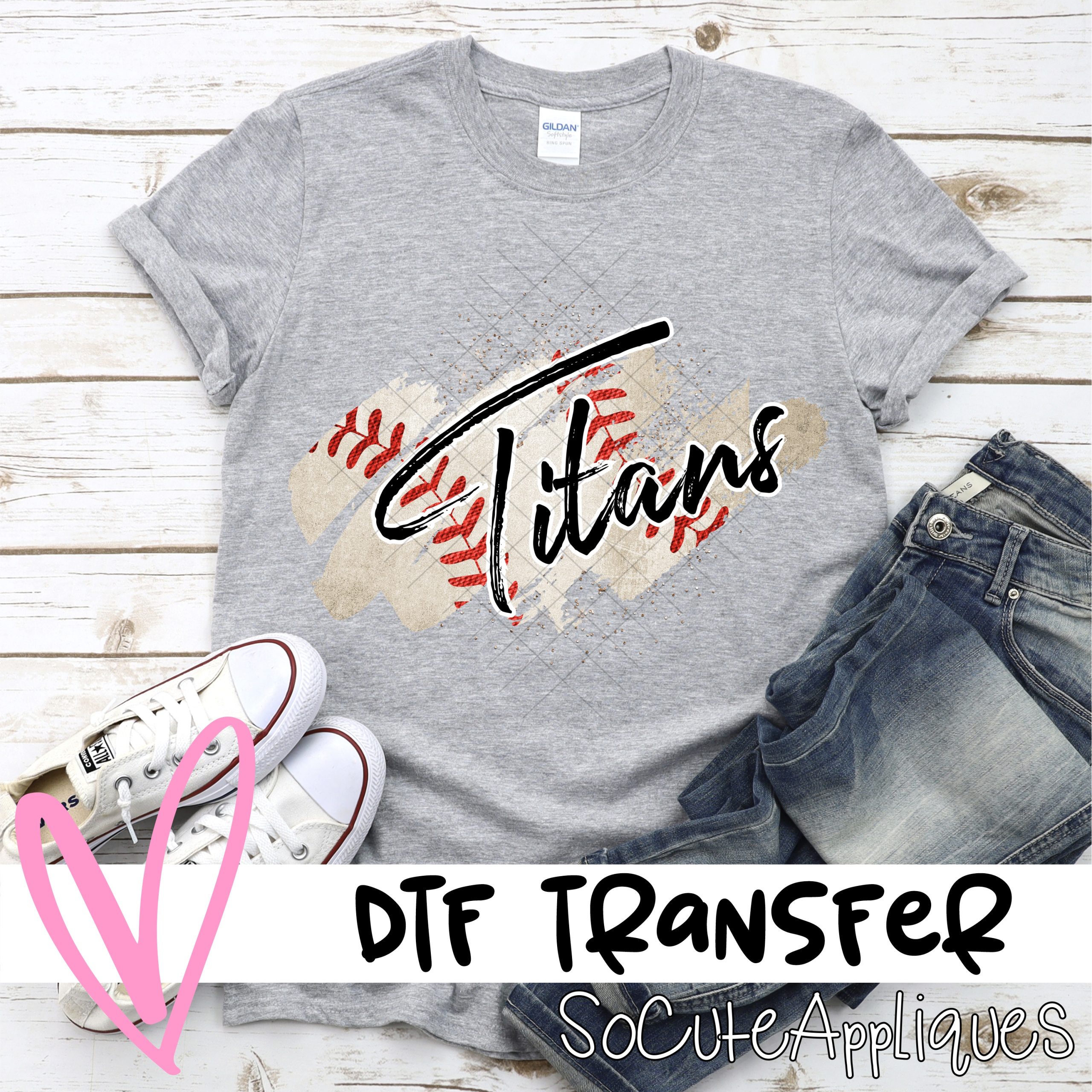 Titans BASEBALL swatch  *DTF* Transfer