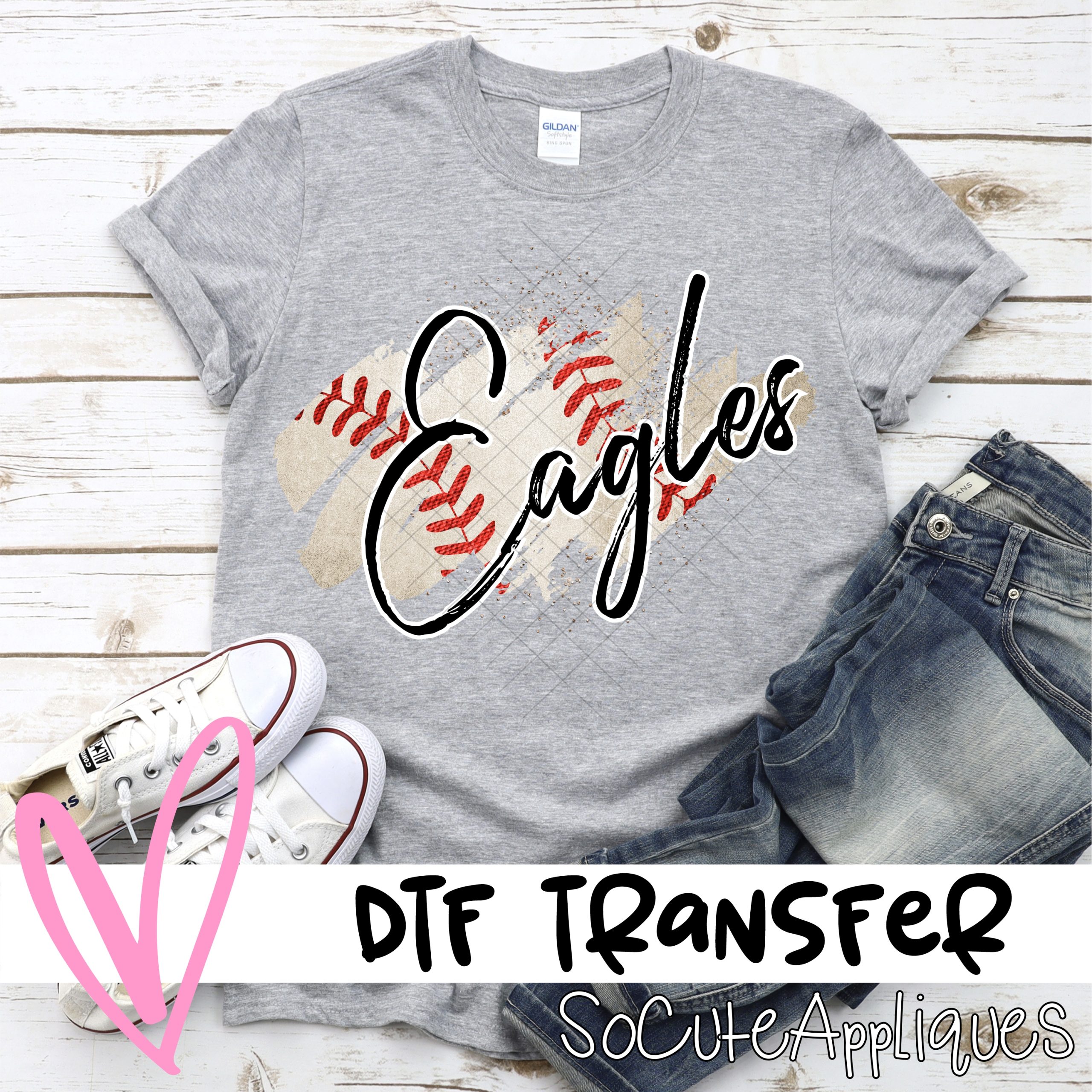 Eagles BASEBALL swatch  *DTF* Transfer