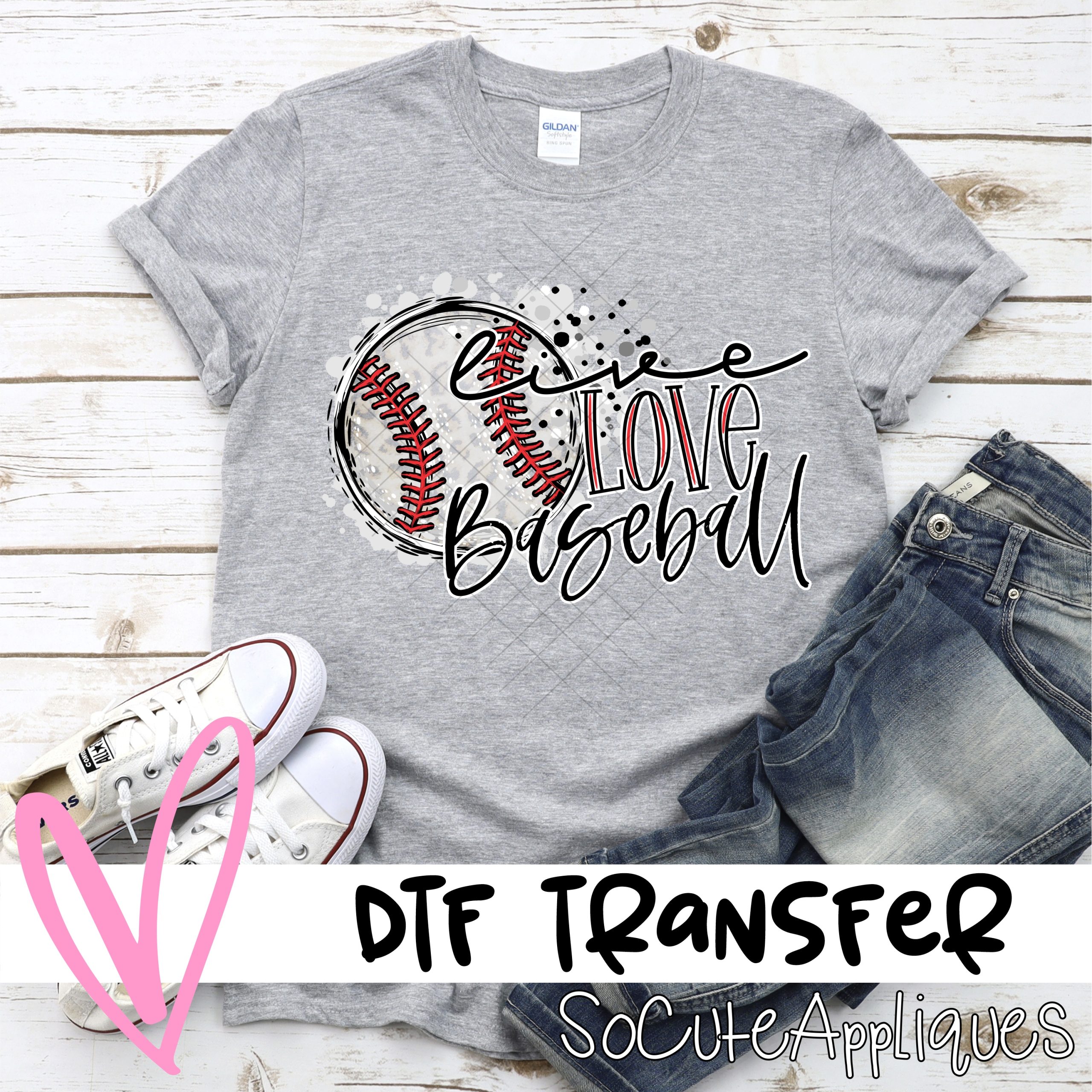 Live love baseball *DTF* Transfer