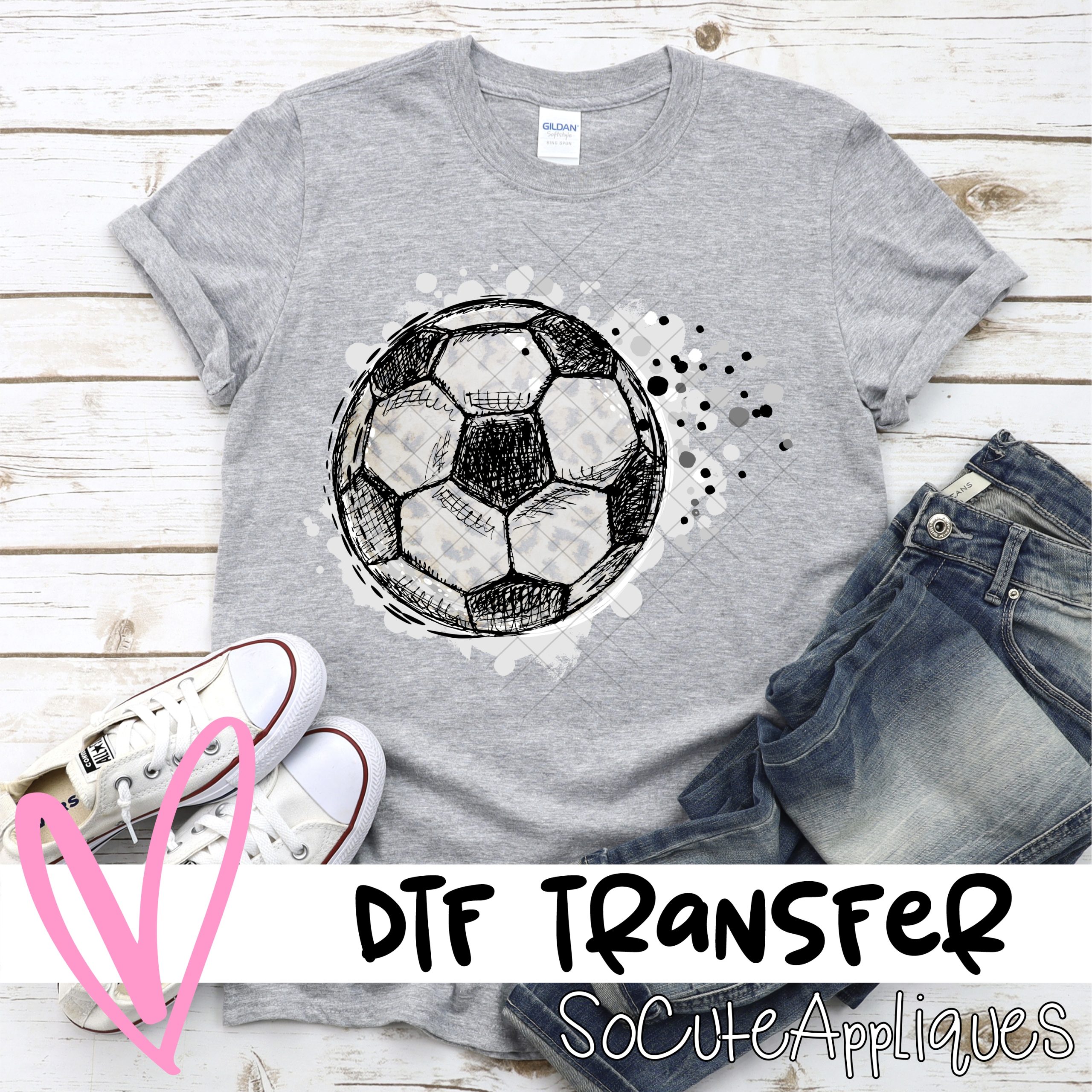 Messy soccer *DTF* Transfer
