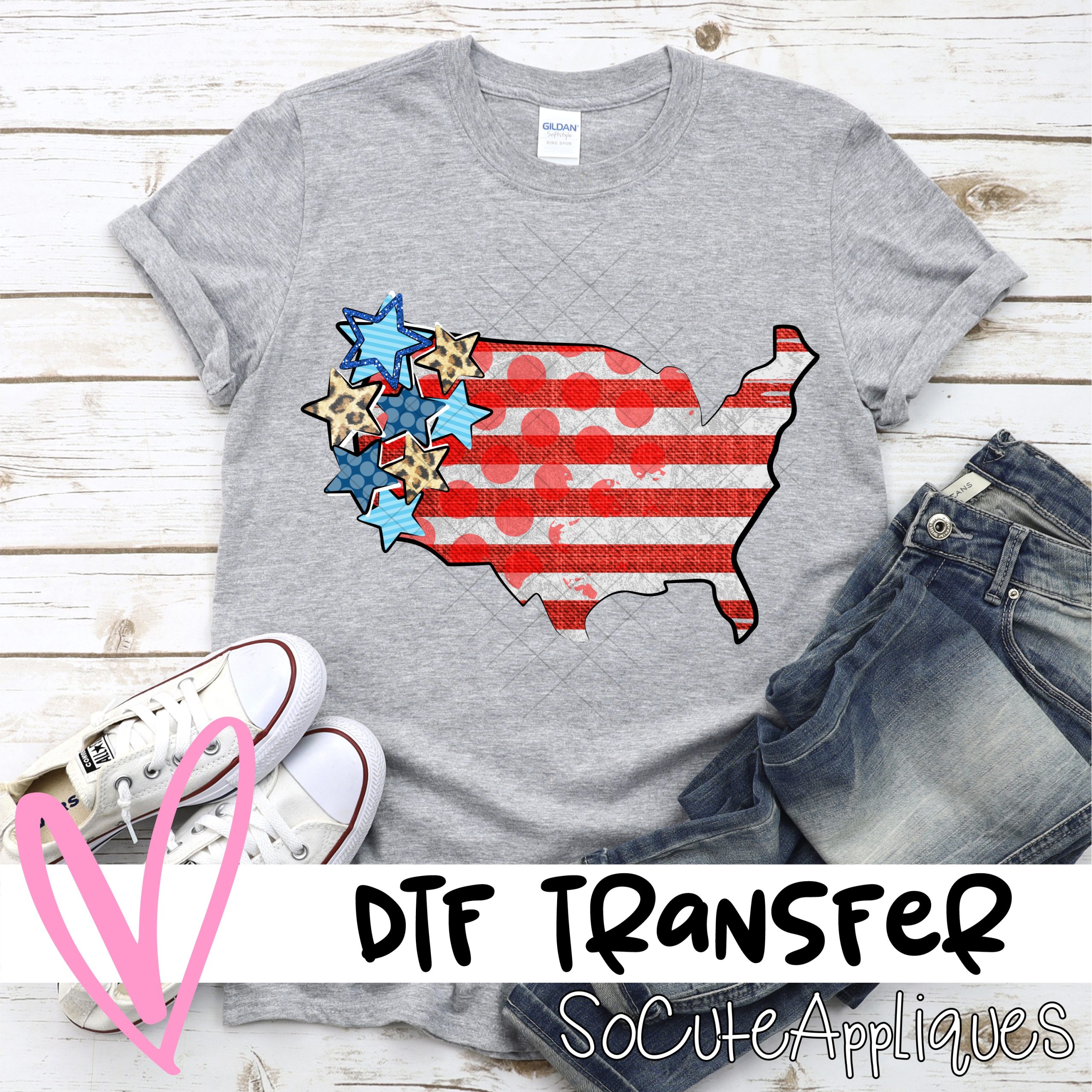 Flag America *DTF* Transfer