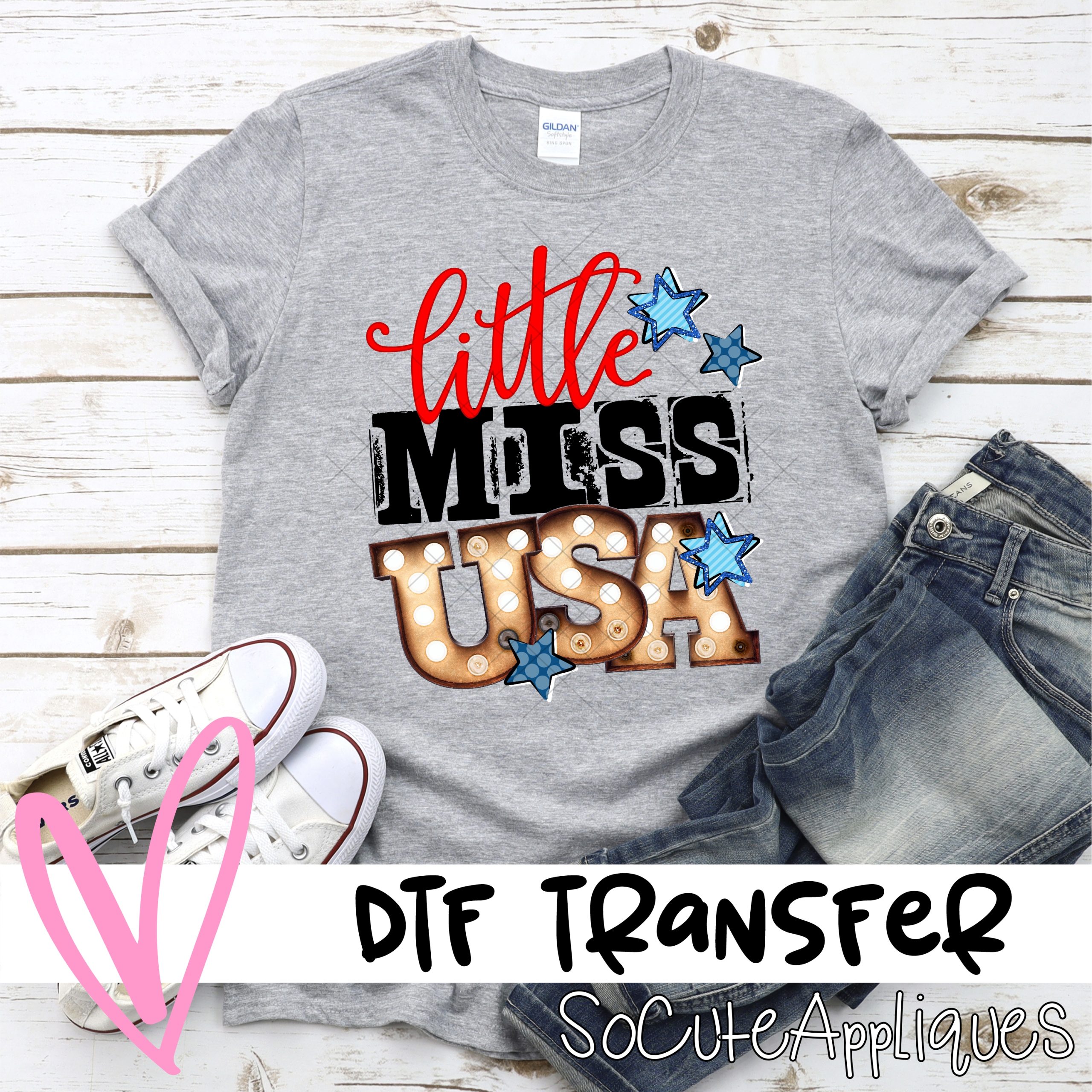Little Miss USA *DTF* Transfer