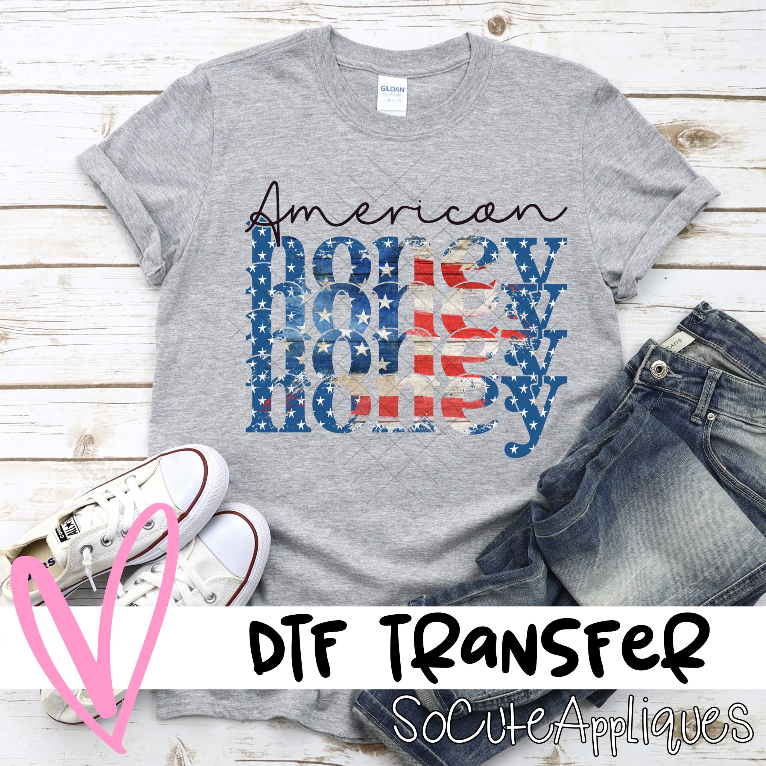 American Honey FLAG *DTF* Transfer