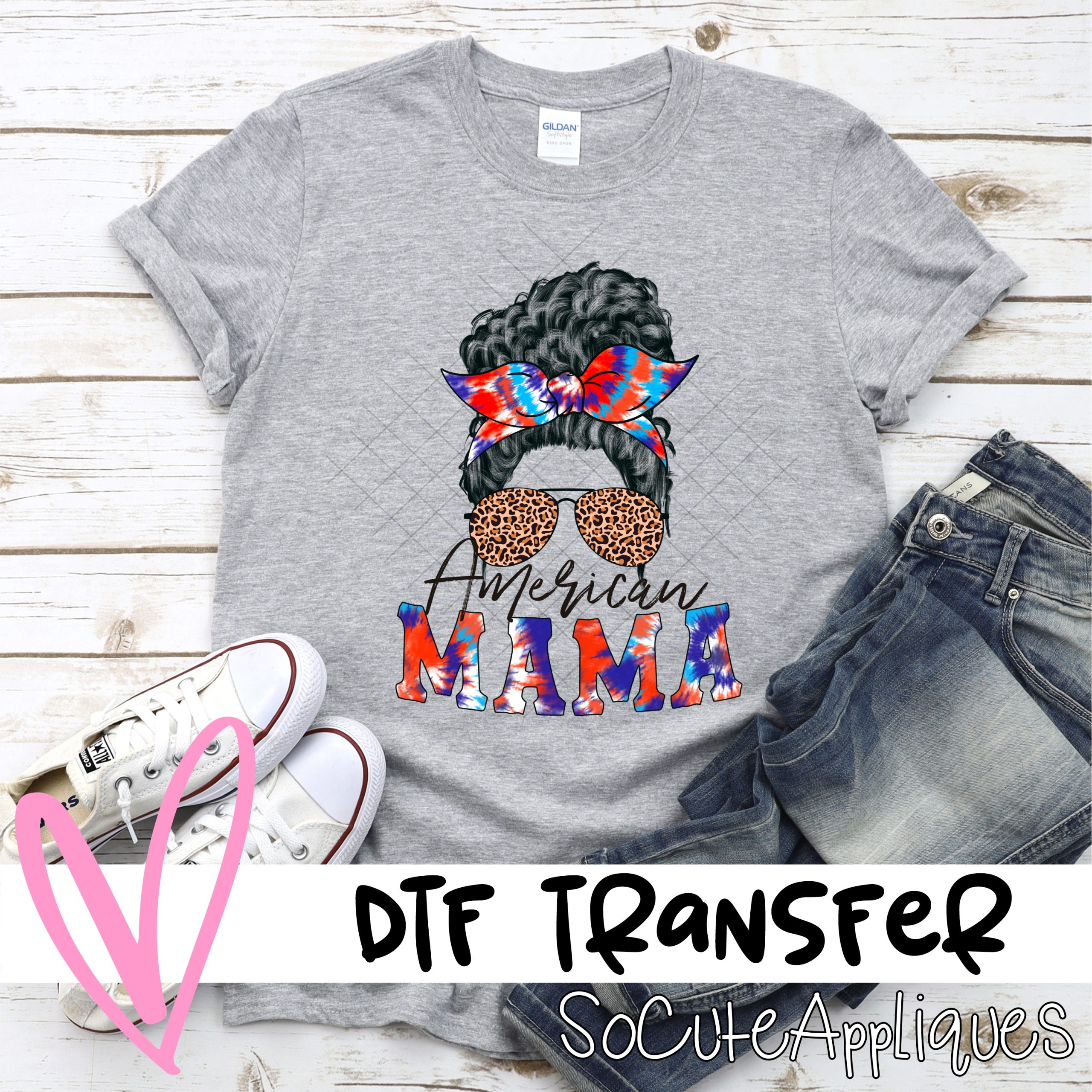 America the beautiful FLAG *DTF* Transfer