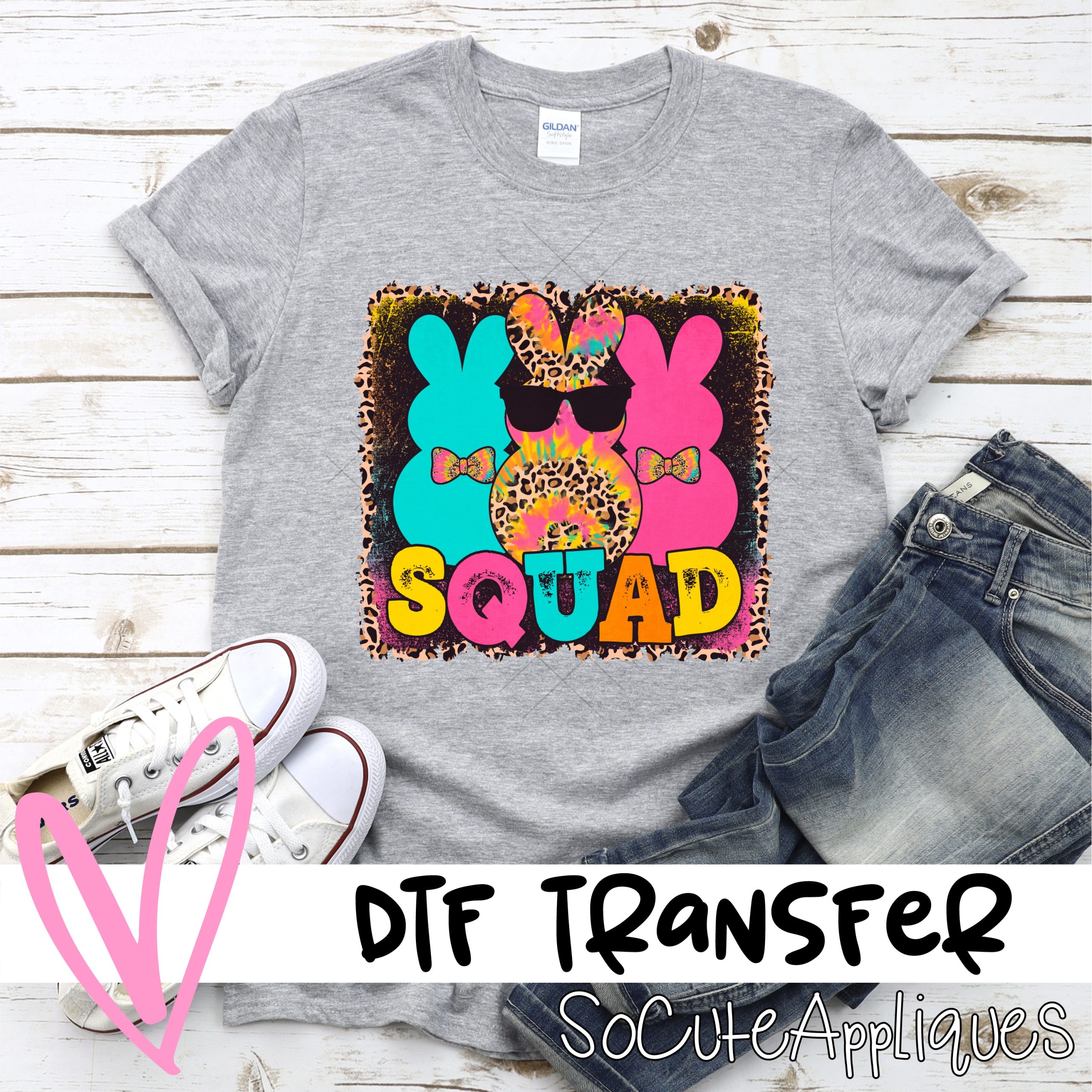 Bunny squad TYE DYE *DTF* Transfer