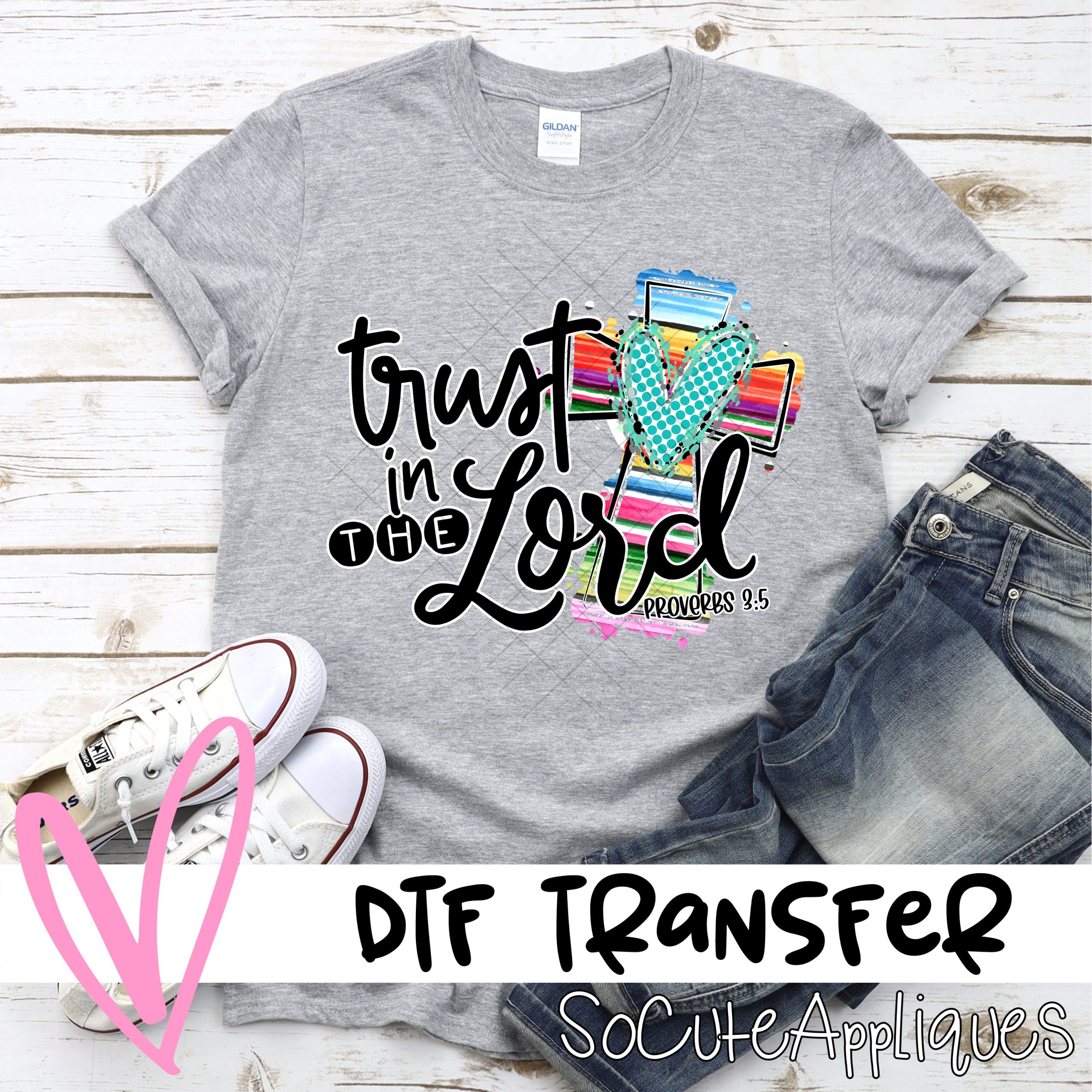 Trust in the lord Serape HORIZONTAL  *DTF* Transfer