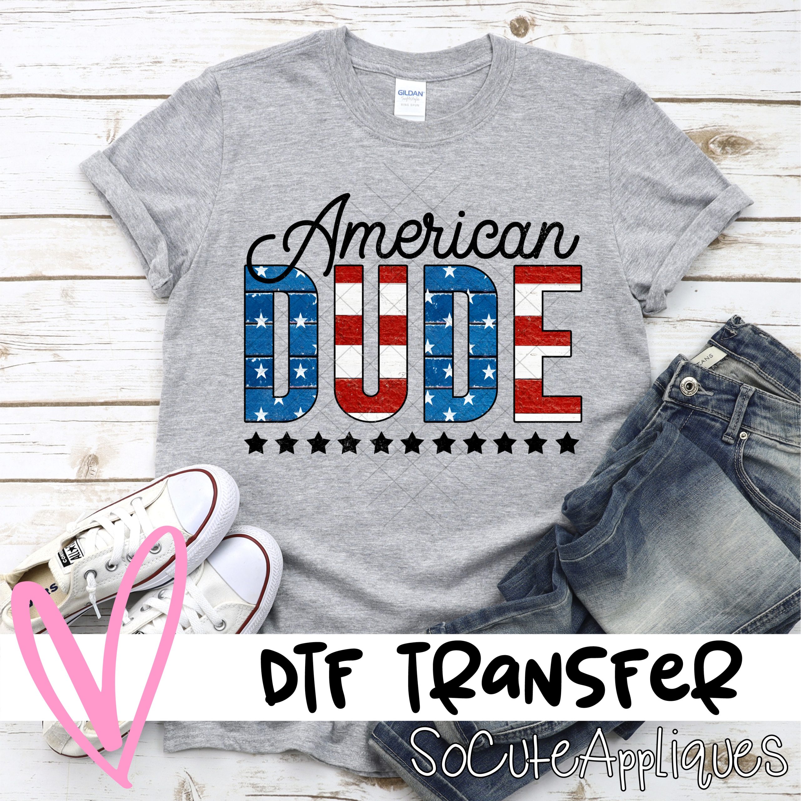 American dude *DTF* Transfer