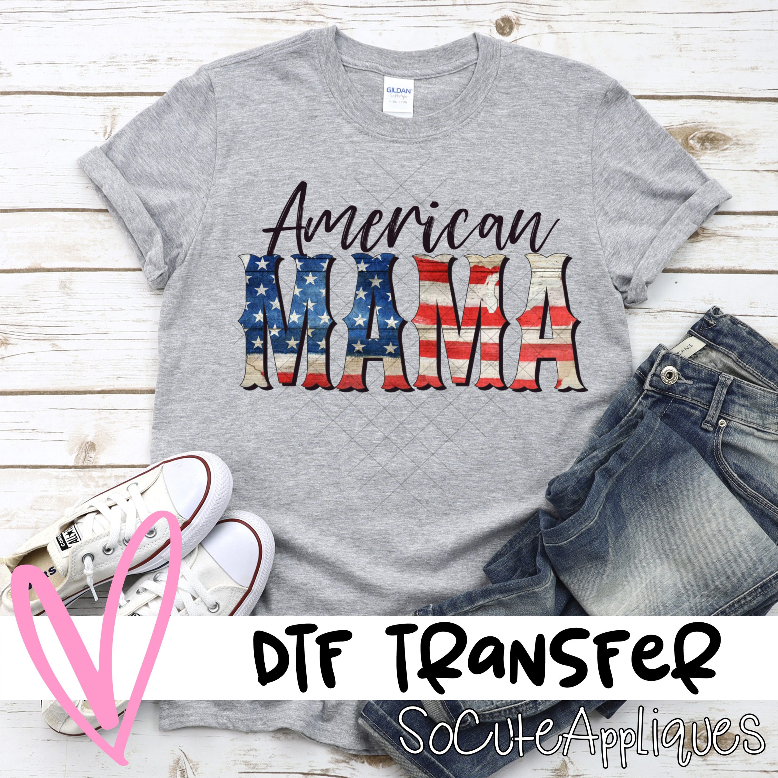 American mama GRUNGE *DTF* Transfer