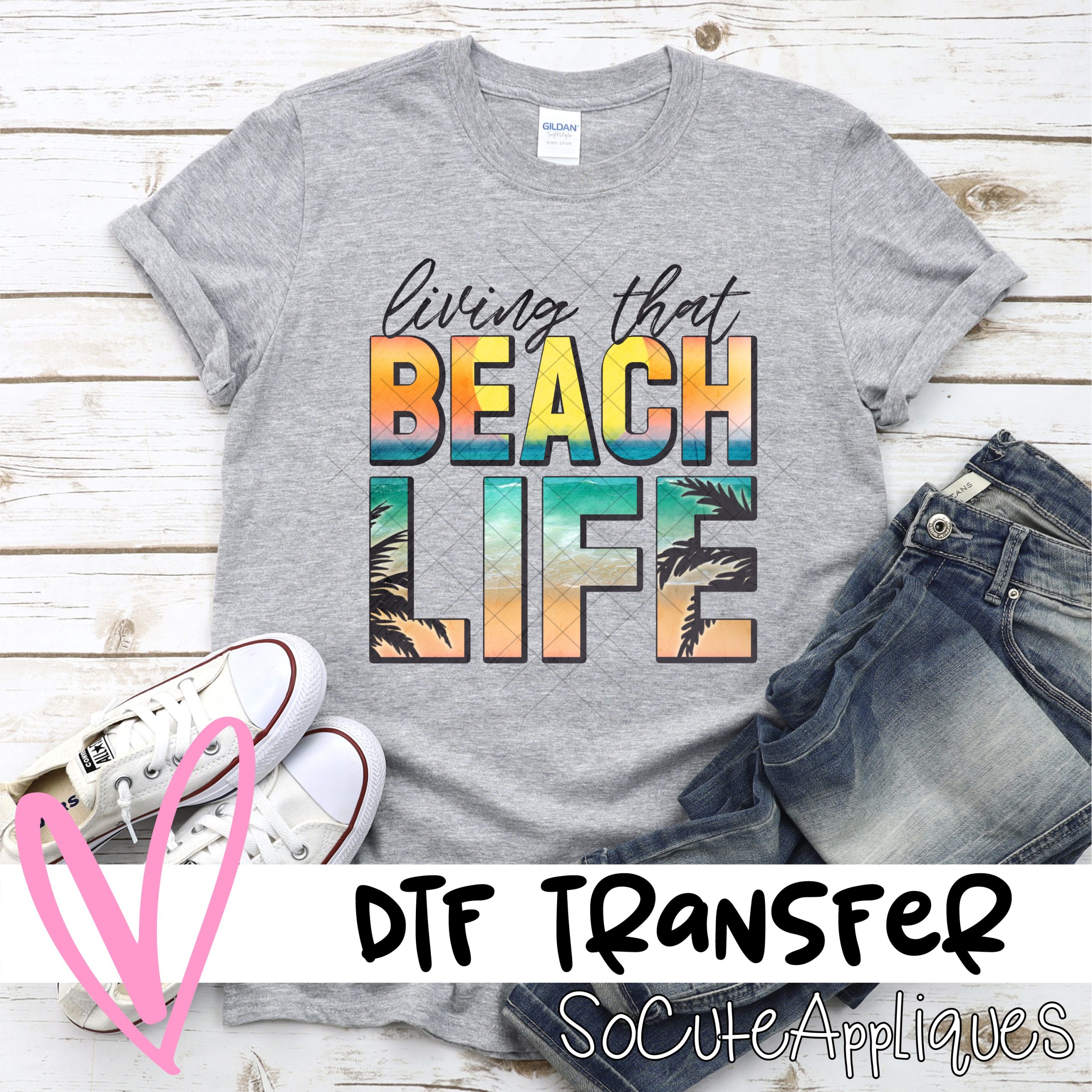 Livin that beach life *DTF* Transfer