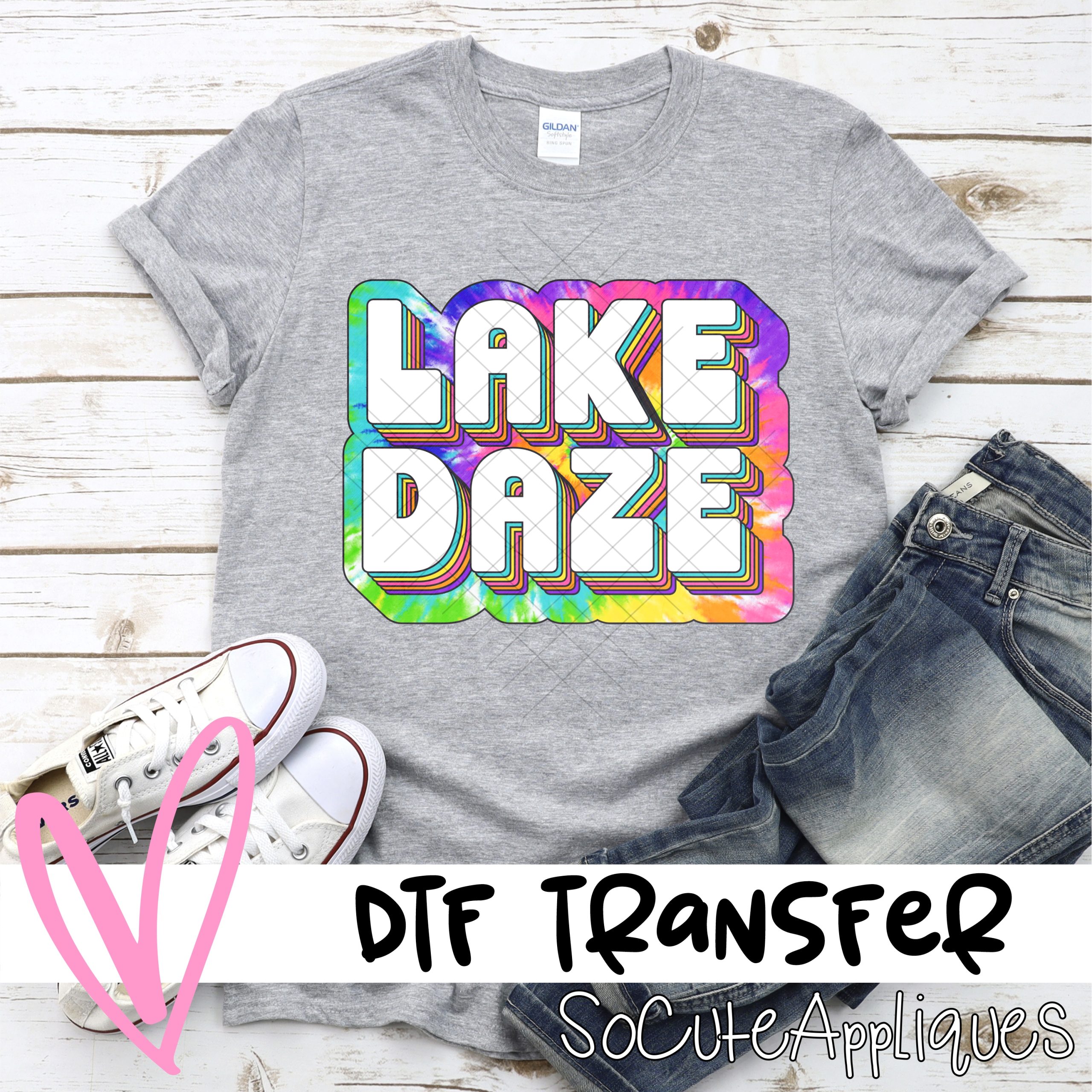 lake daze tie dye *DTF* Transfer