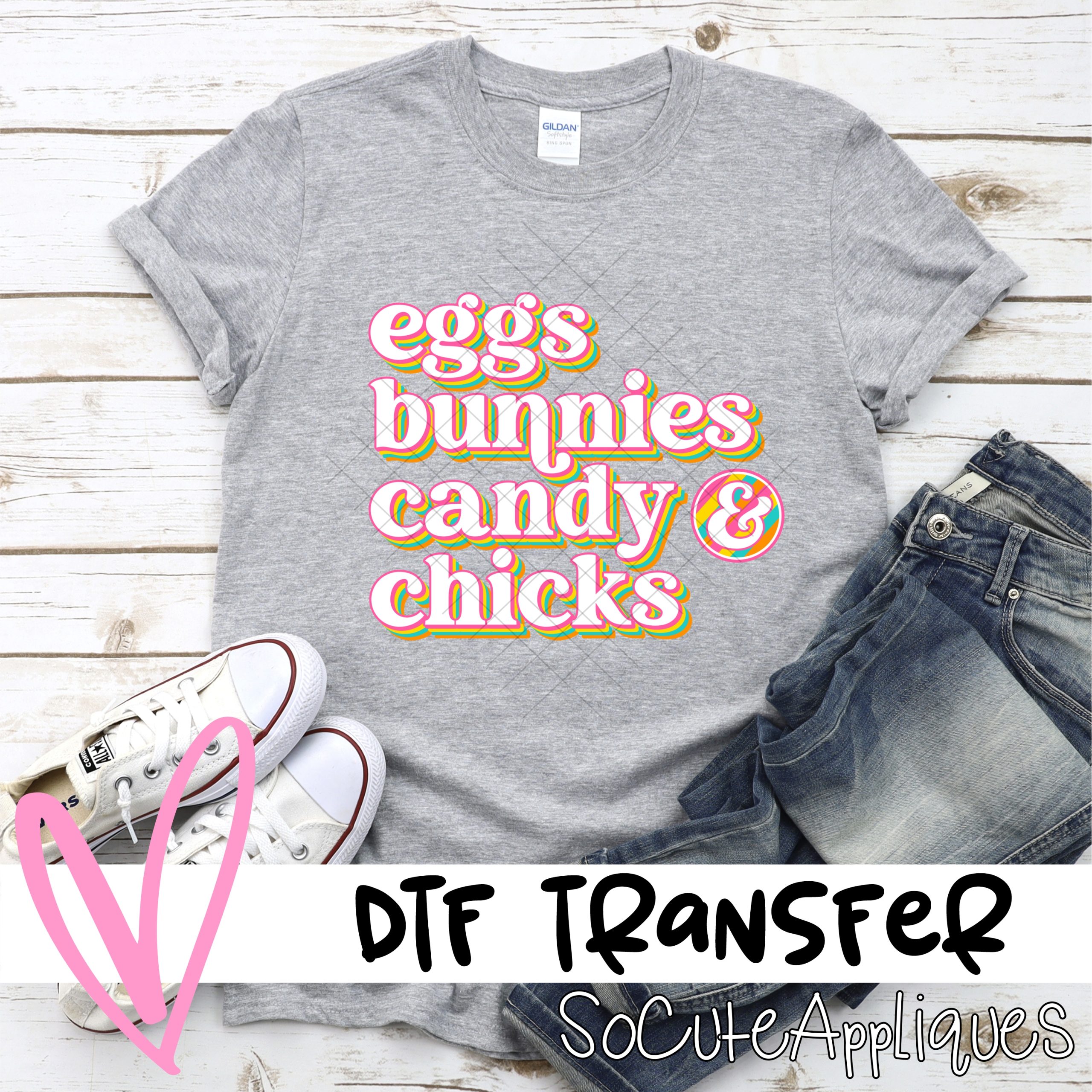 Eggs bunnies candy chicks *DTF* Transfer