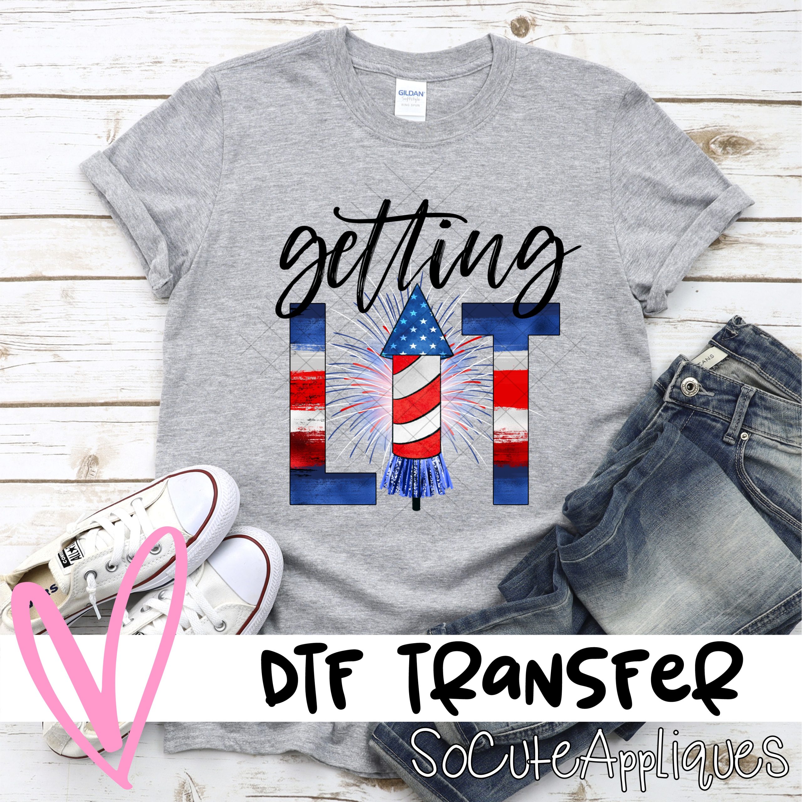 Getting lit firework *DTF* Transfer