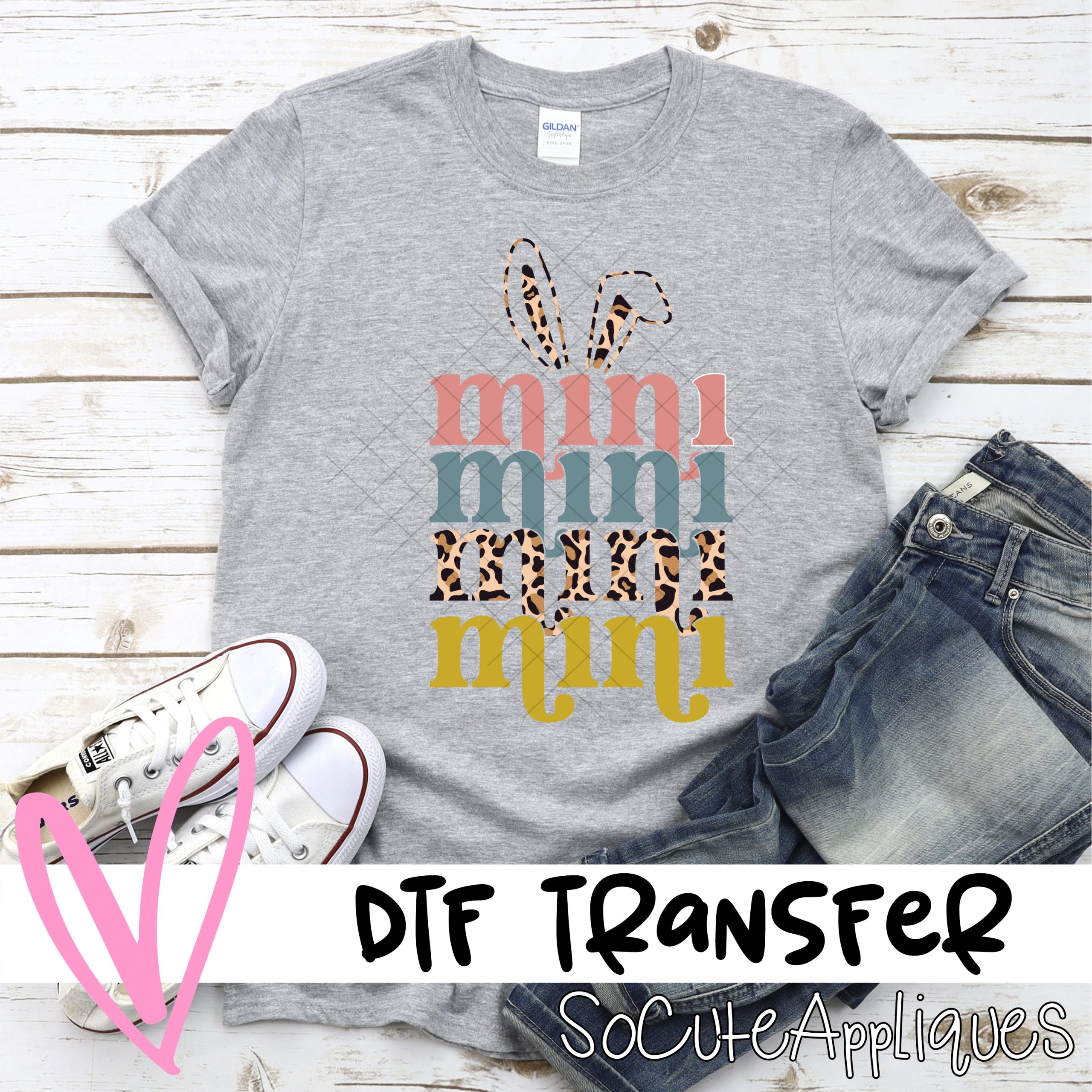 Mini easter stacked neutral *DTF* Transfer