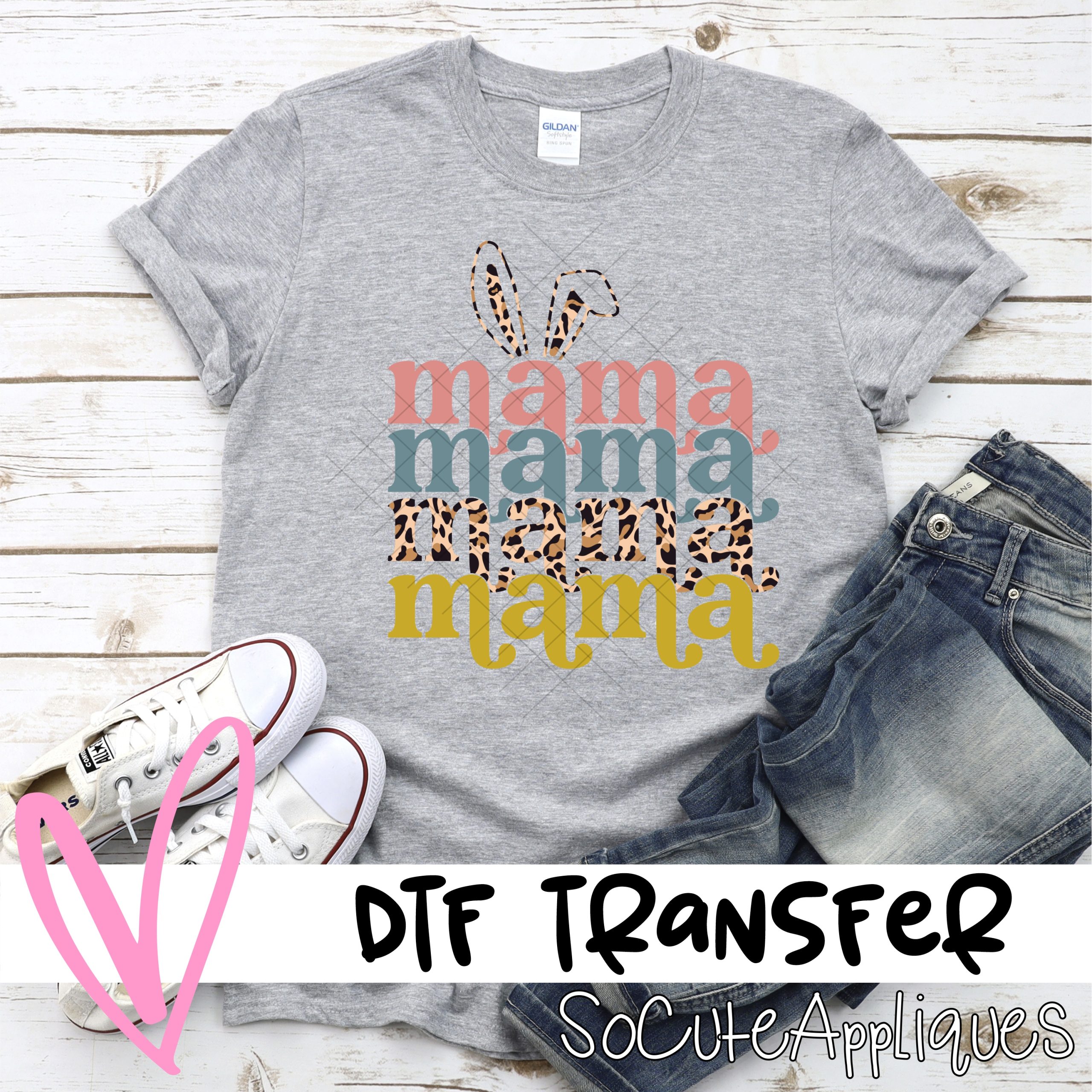 Mama easter stacked neutral *DTF* Transfer
