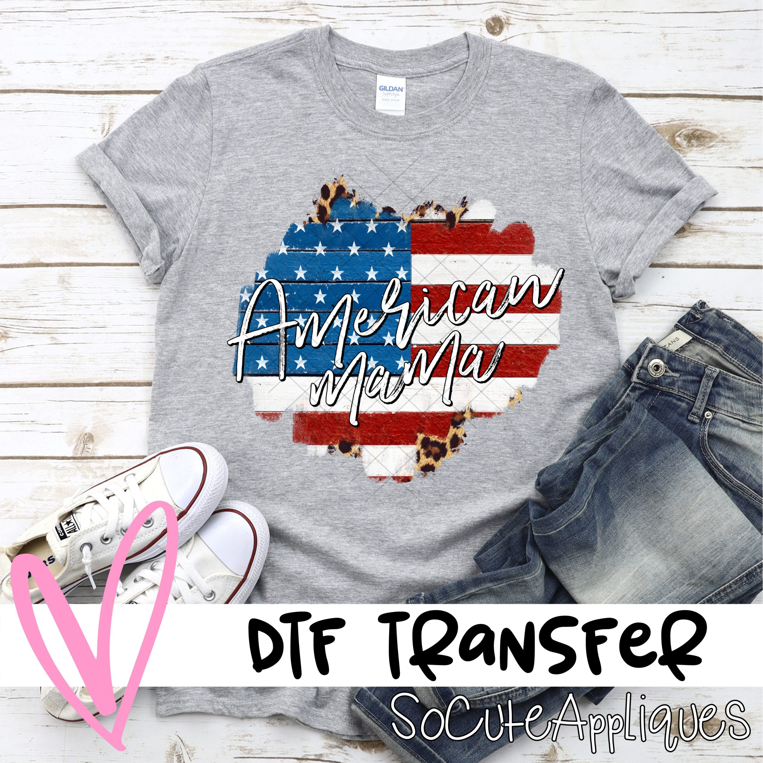 American mama FLAG *DTF* Transfer