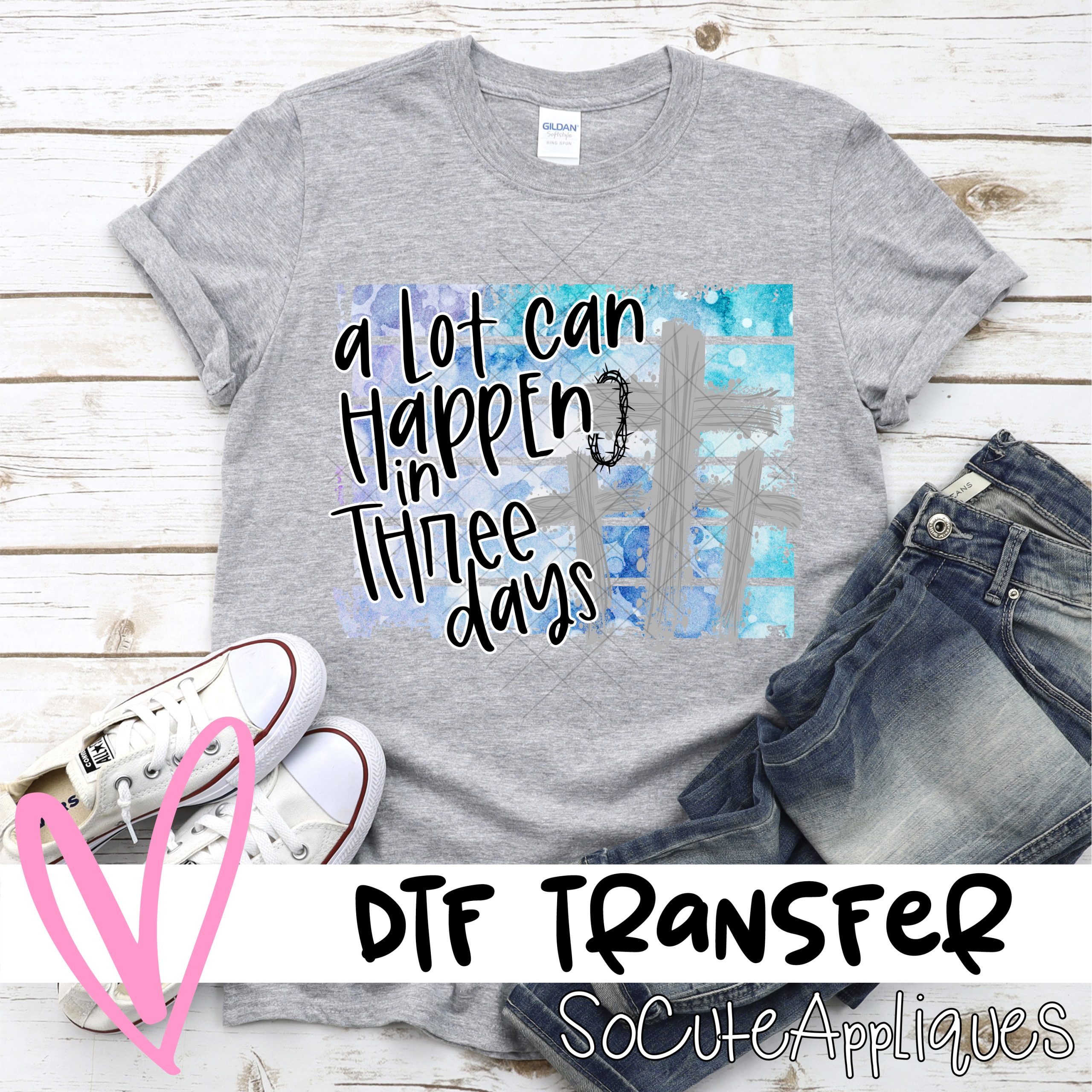 A lot can happen in  days BLUE  *DTF* Transfer