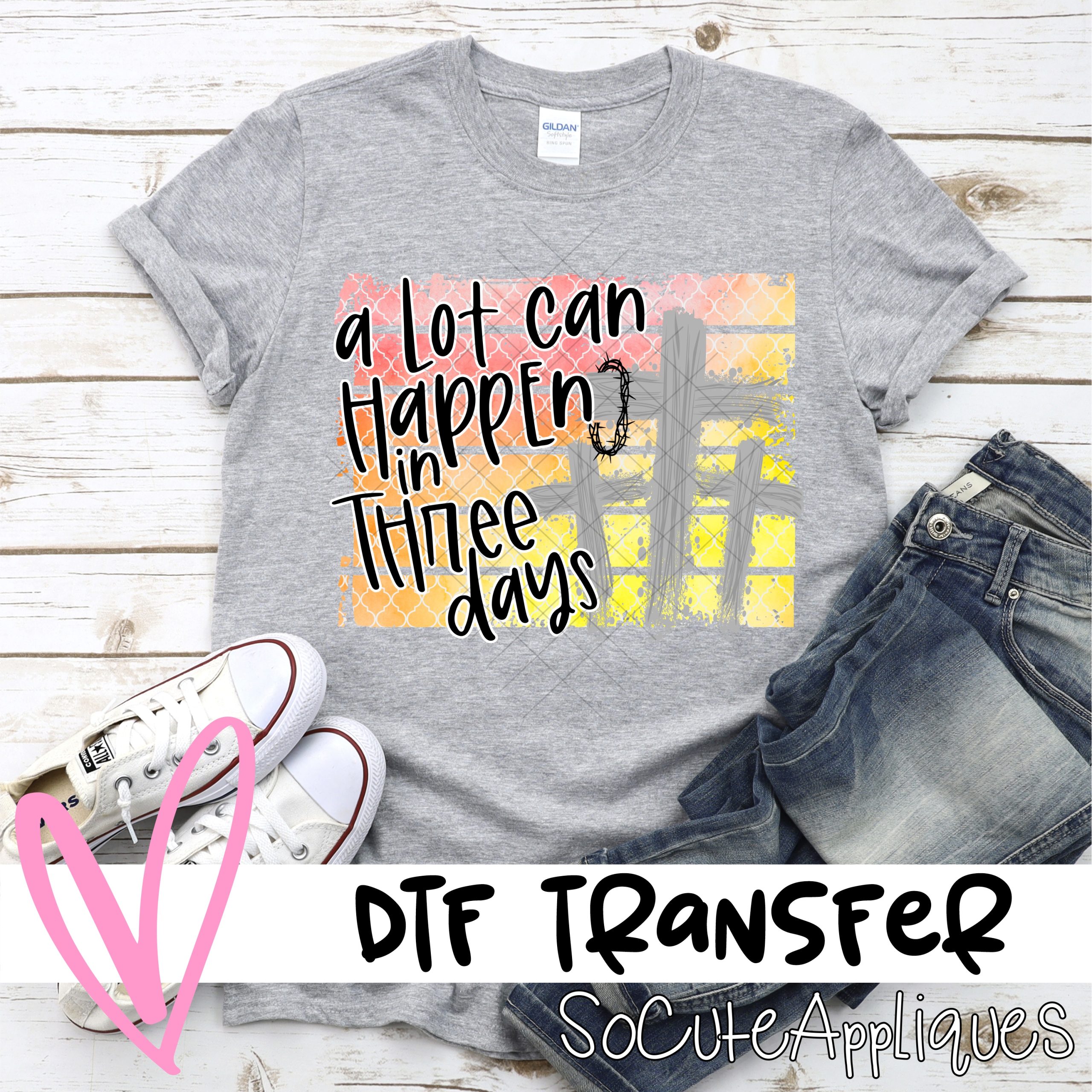 A lot can happen in  days ORANGE  *DTF* Transfer