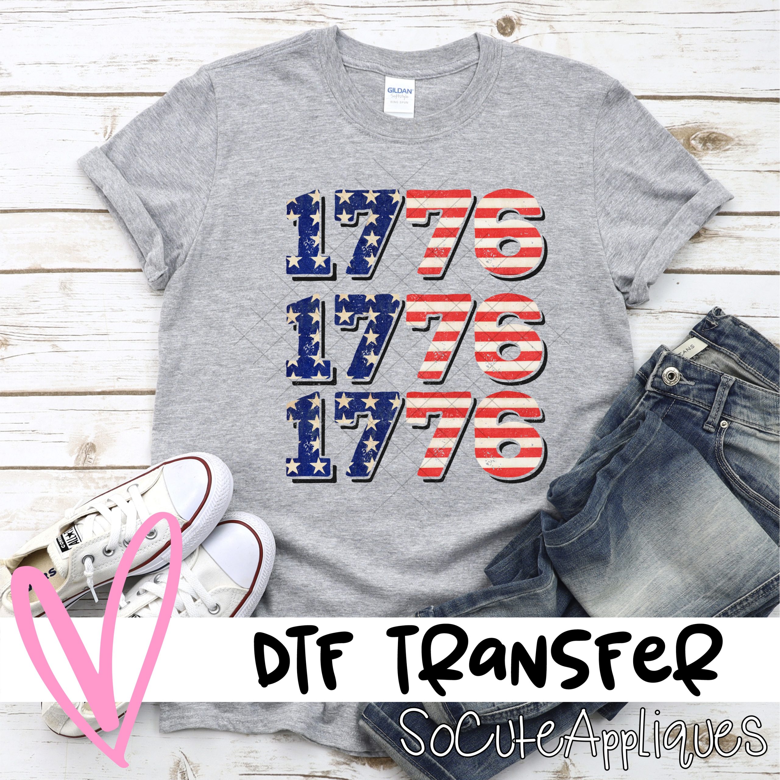 1776 FLAG *DTF* Transfer