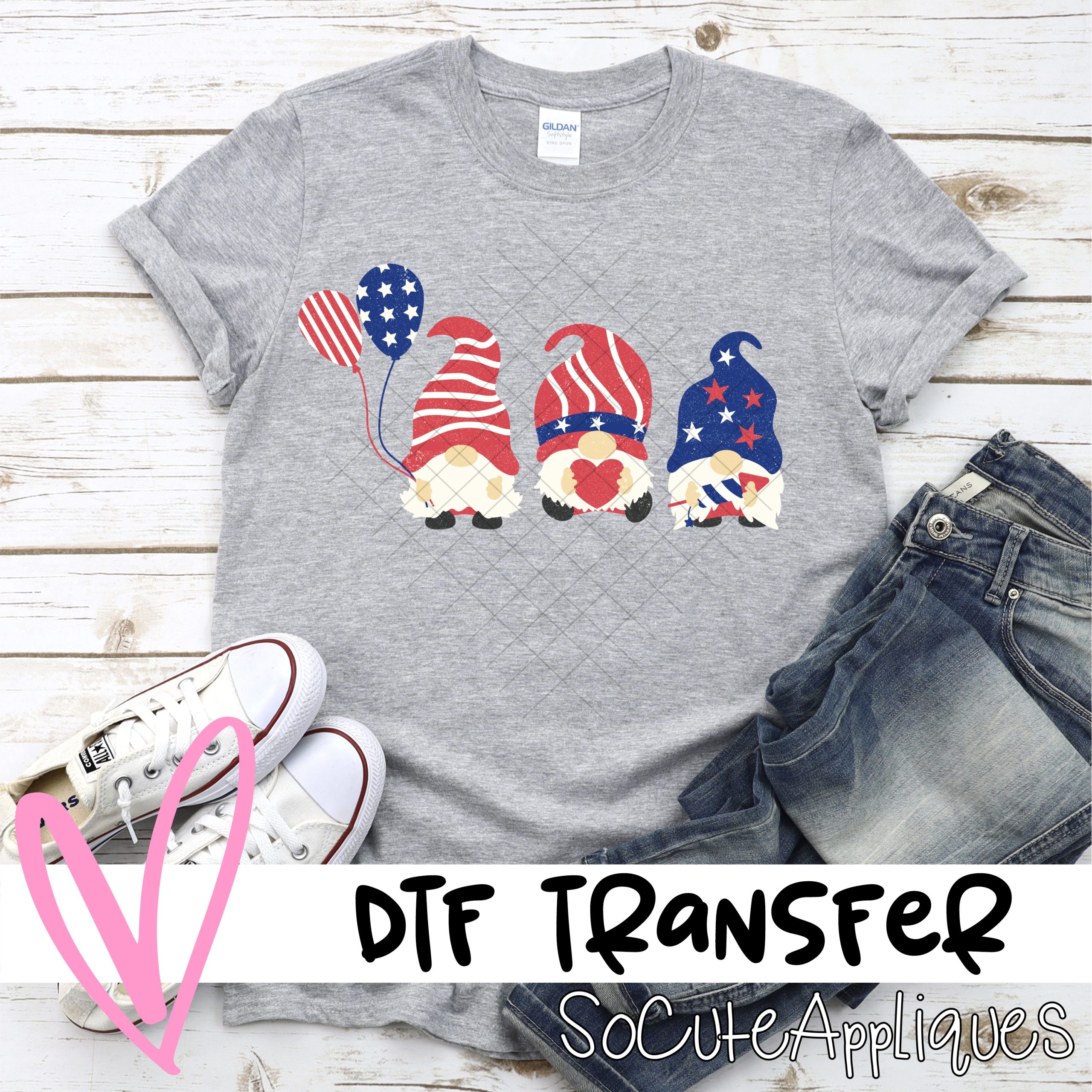 Patrotic Gnomes *DTF* Transfer