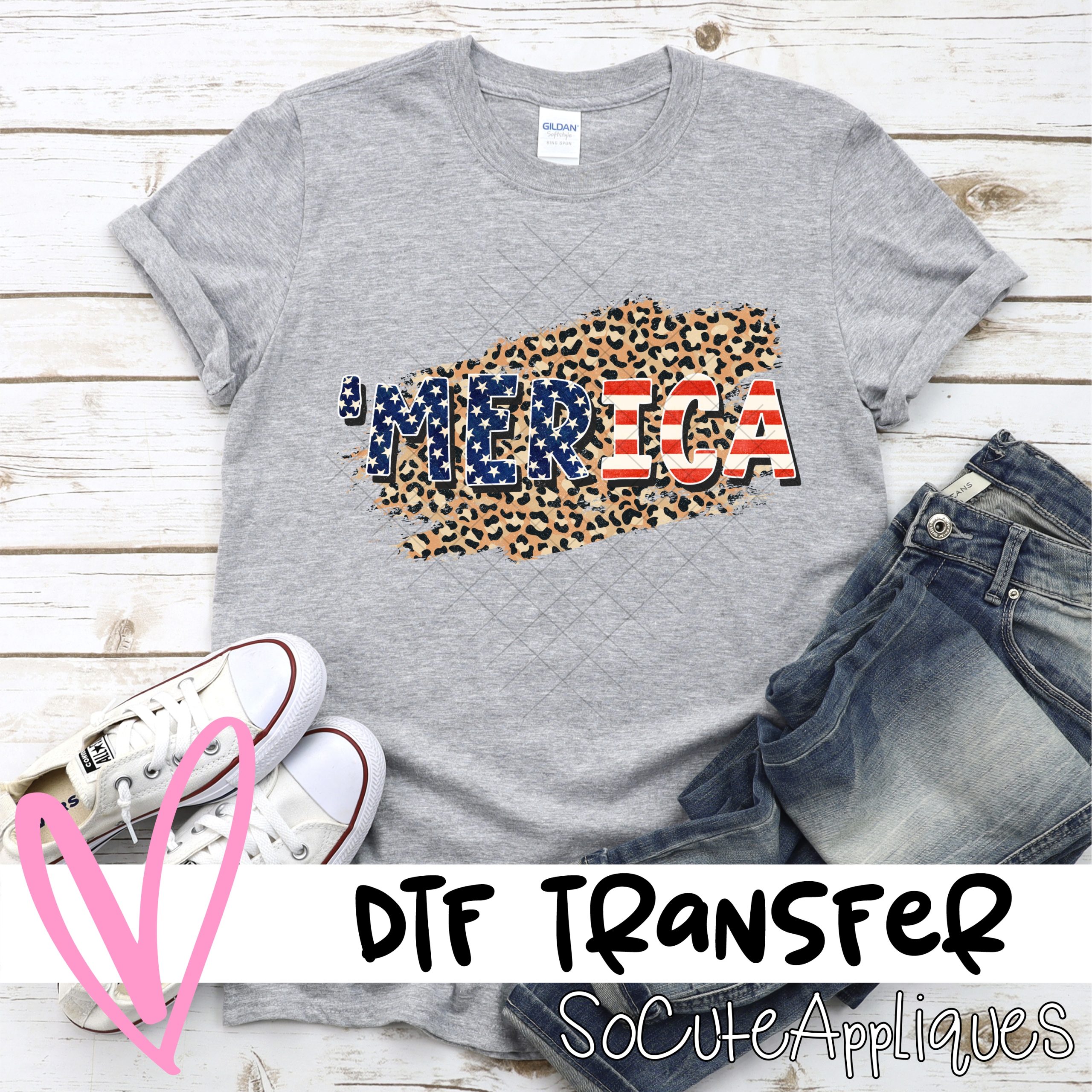 Merica LEOPARD *DTF* Transfer