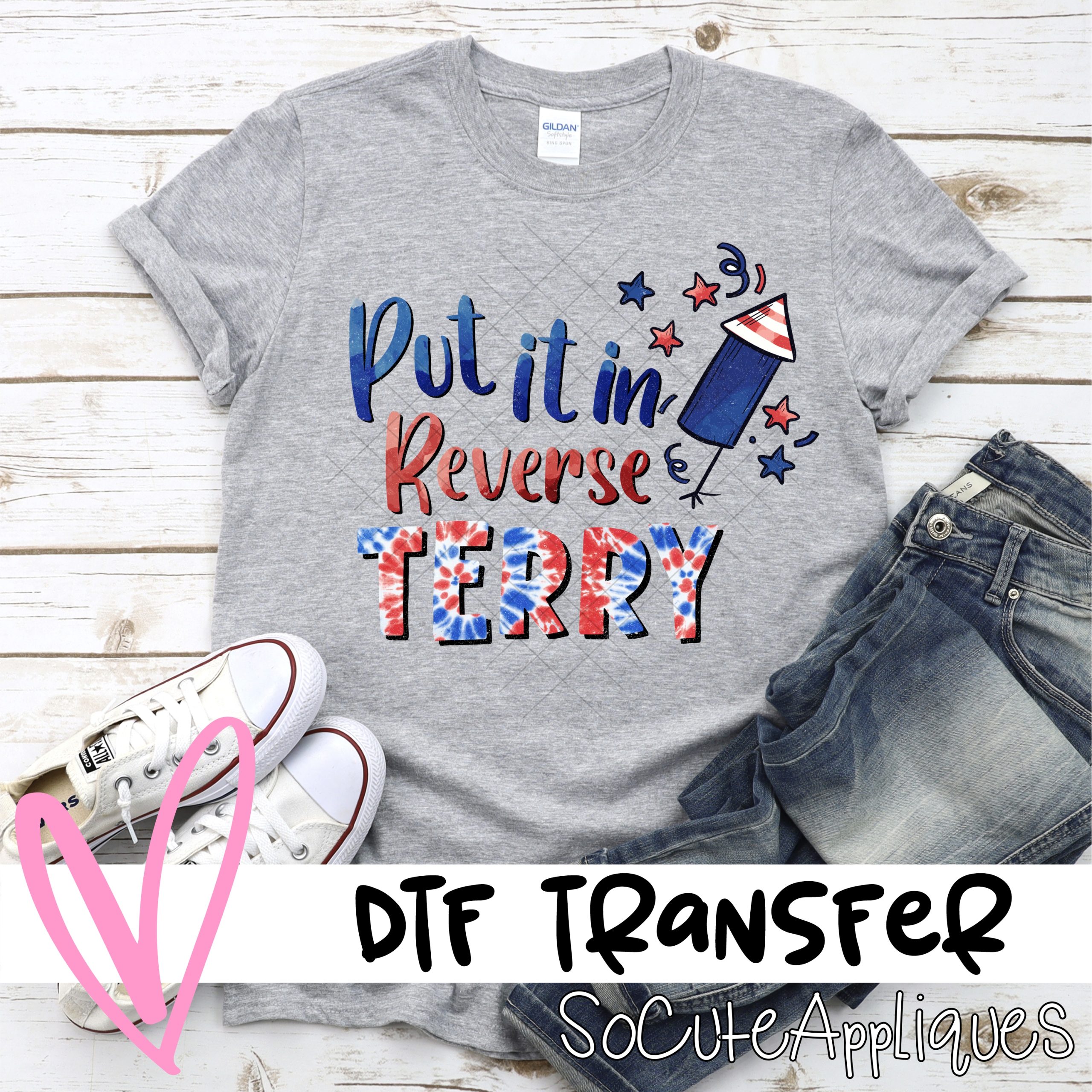 Put it in reverse Terry *DTF* Transfer